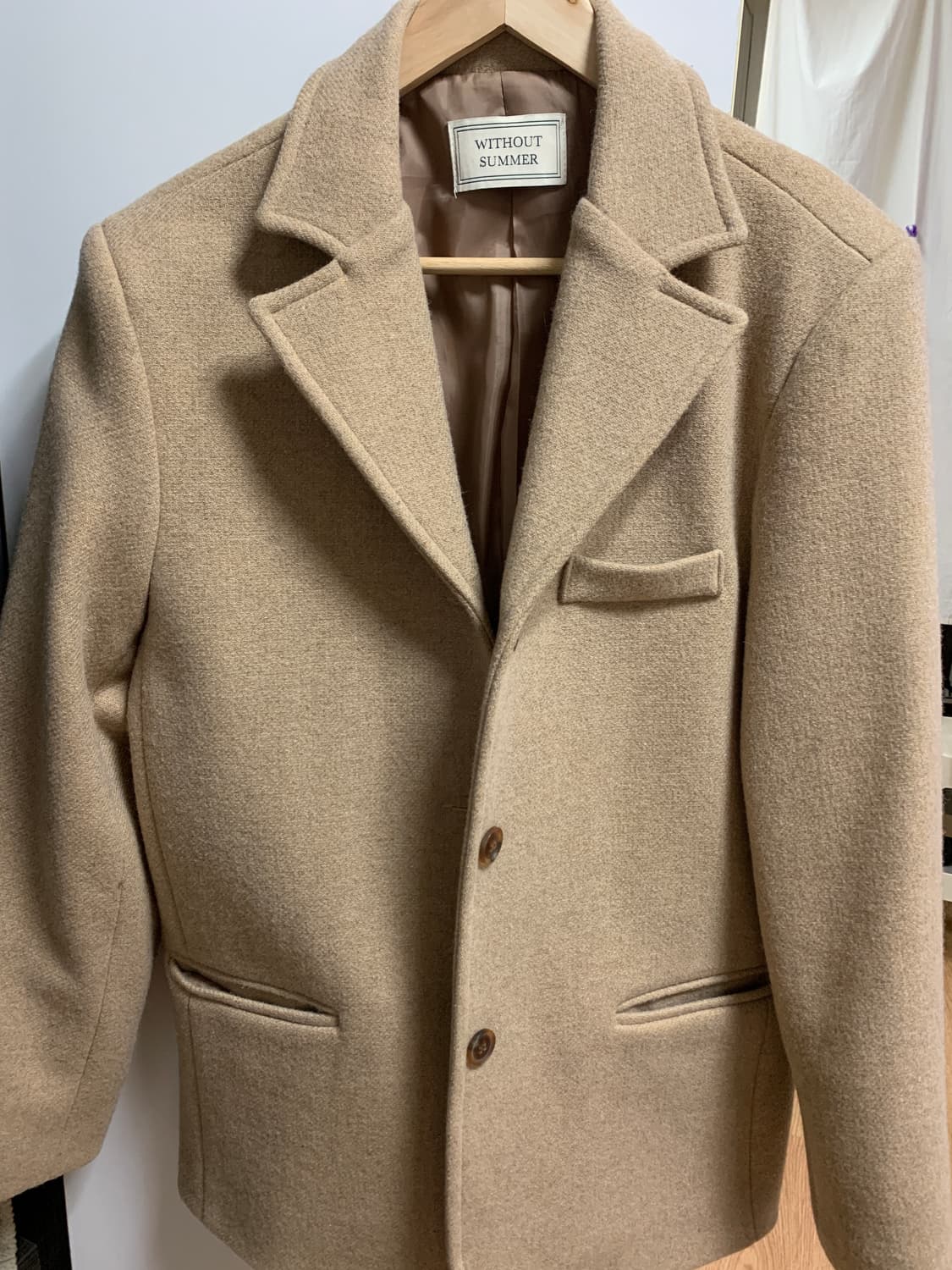 위드아웃썸머 로만자켓 베이지 상품이미지1