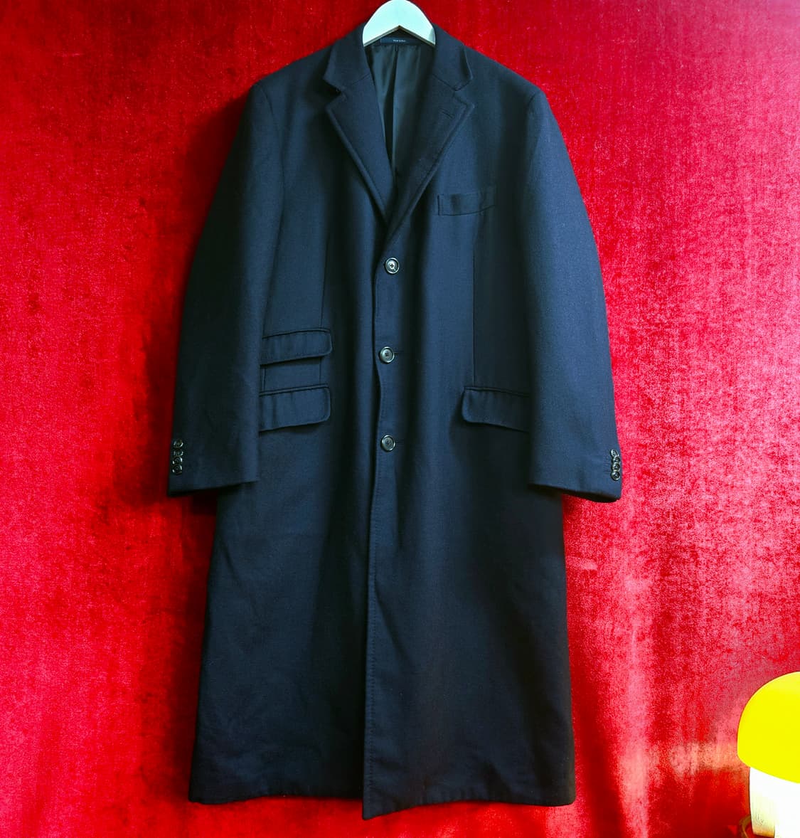 에르메네질도 제냐 Wool 100% 네이비 루즈핏 롱 코트 54size 상품이미지1