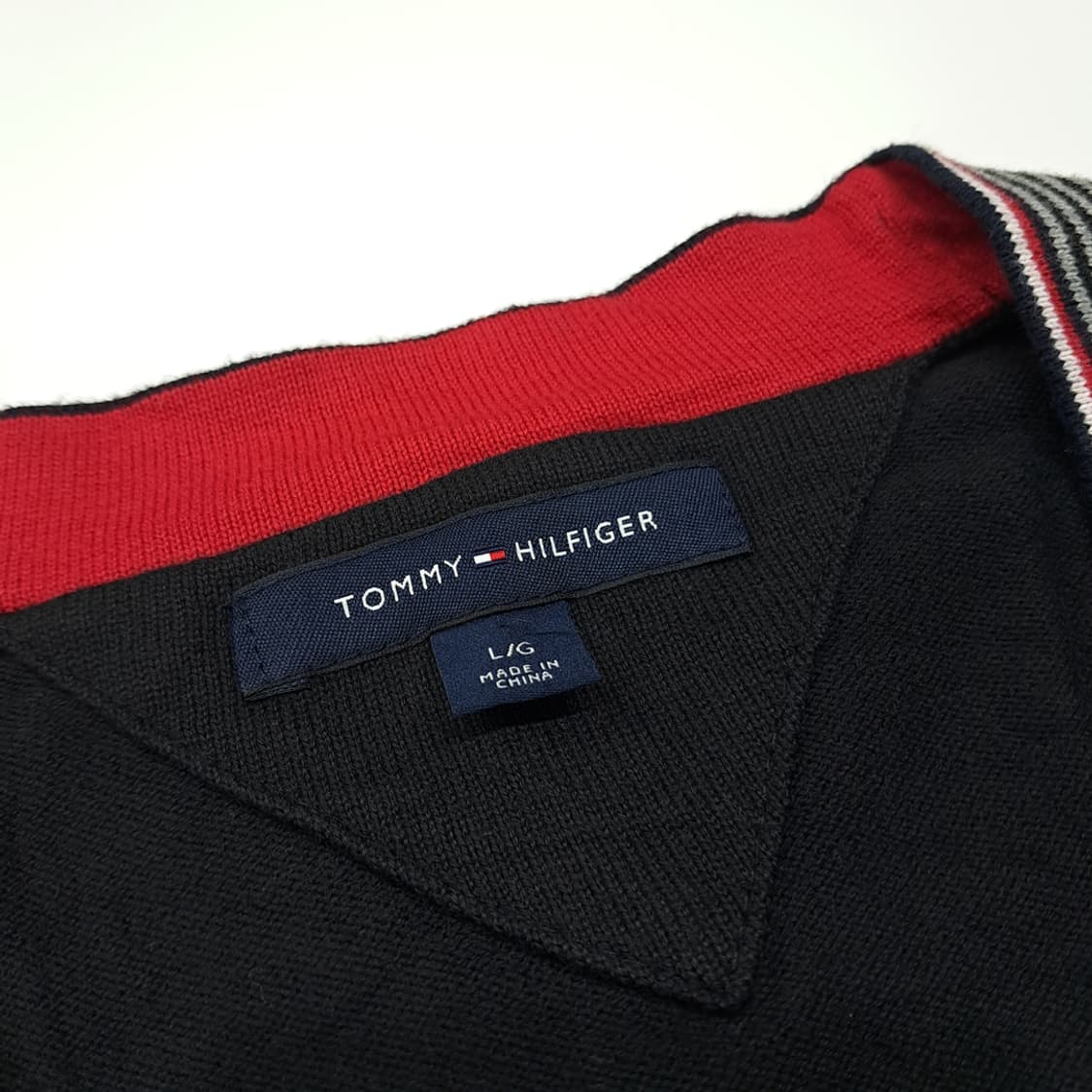 CL053 L 타미힐피거 프레피 멀티 스트라이프 플래킷 가디건 상품이미지3