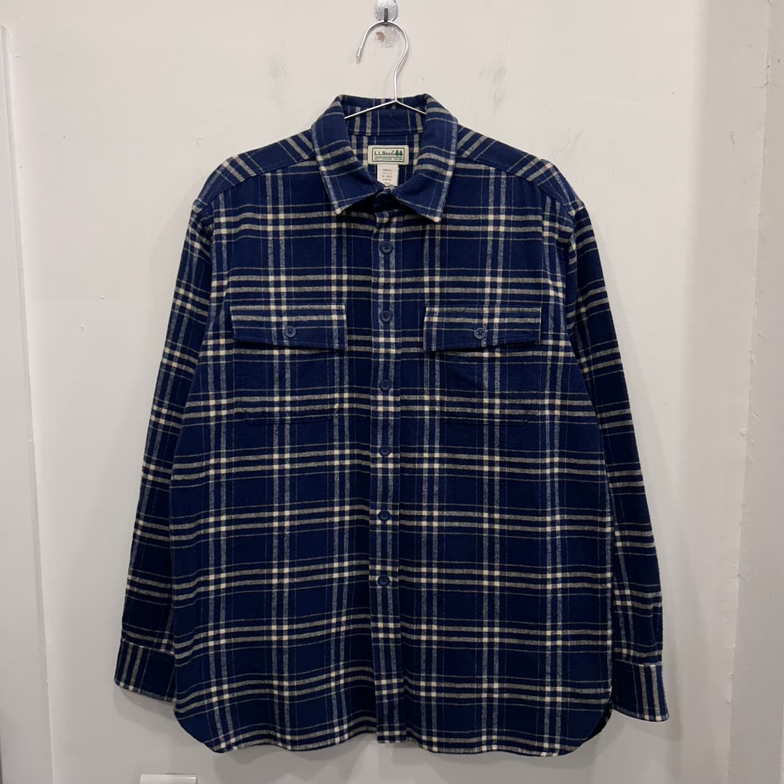 L.L Bean 엘엘빈 울 타탄체크 오버핏 셔츠 상품이미지2