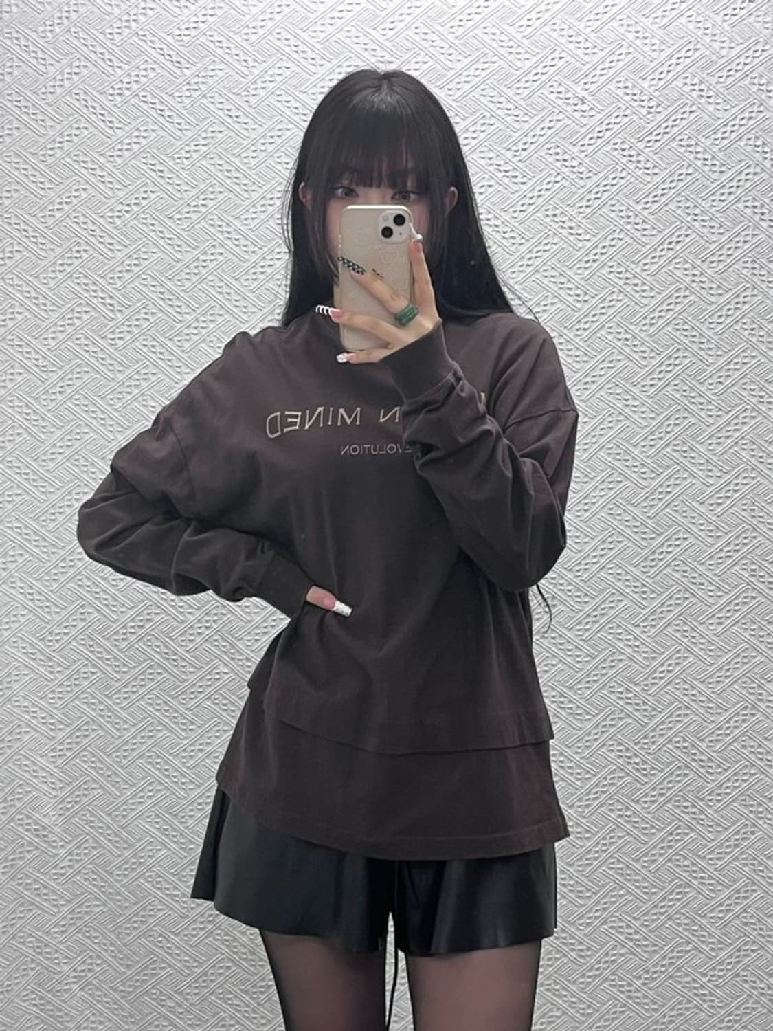 메종미네드 빈티지 캐주얼 레이어드 롱슬리브 S C10270 상품이미지2