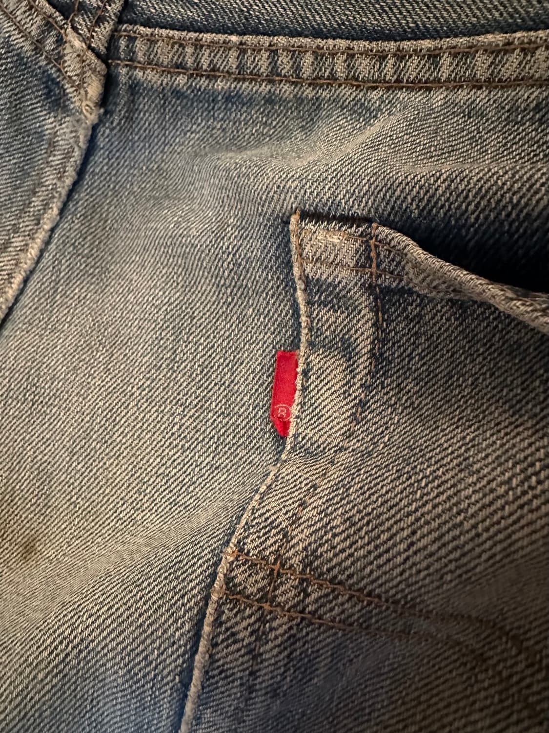 빅사이즈 70s USA 빈티지 리바이스 501 66전기 셀비지 데님 팬츠 상품이미지9