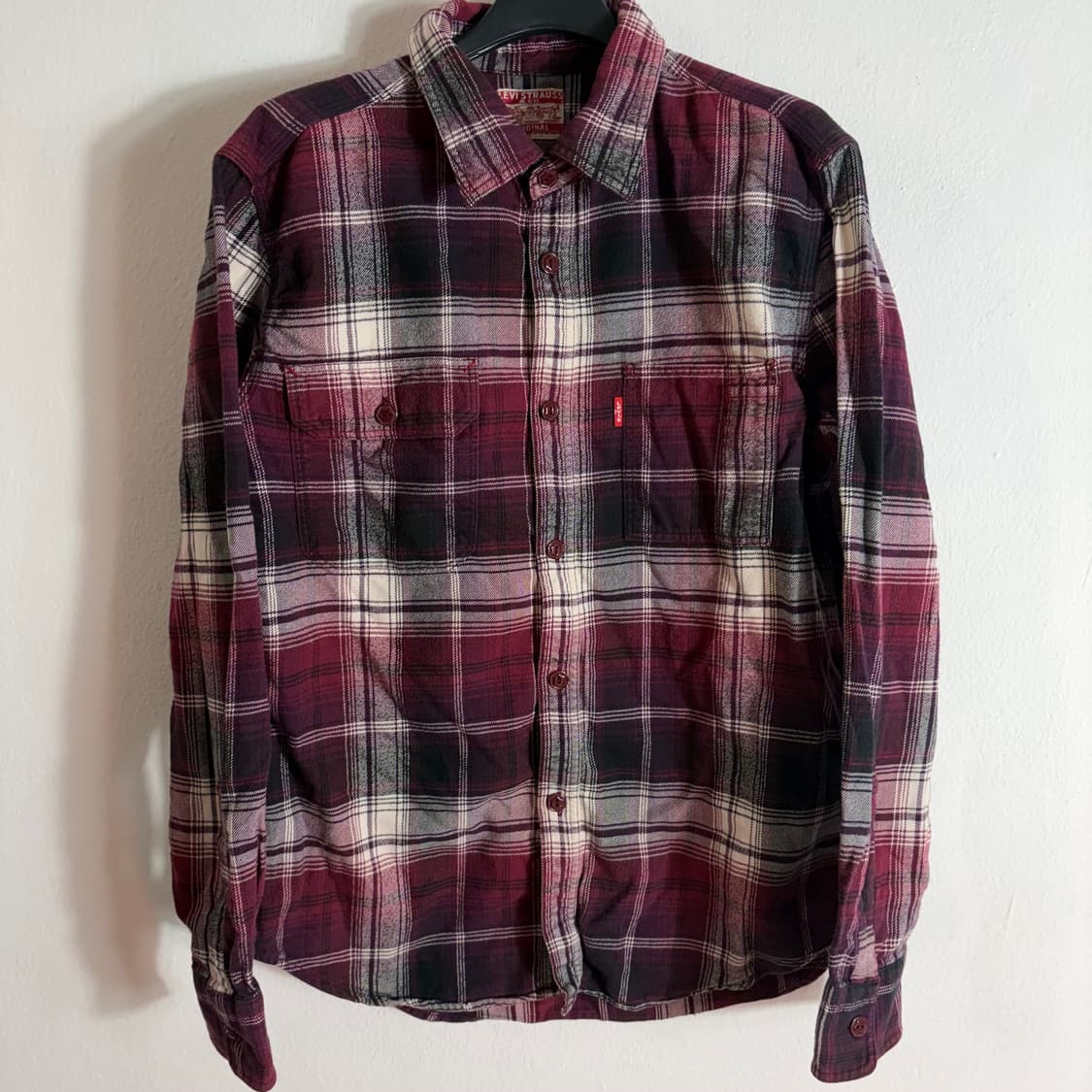 리바이스 체크 셔츠 남방(L) 상품이미지1