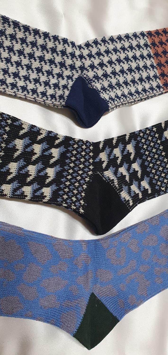 블루 브라운 그레이 블랙 제비체크 호피 레오파드 비비안웨스트우드 양말 상품이미지5