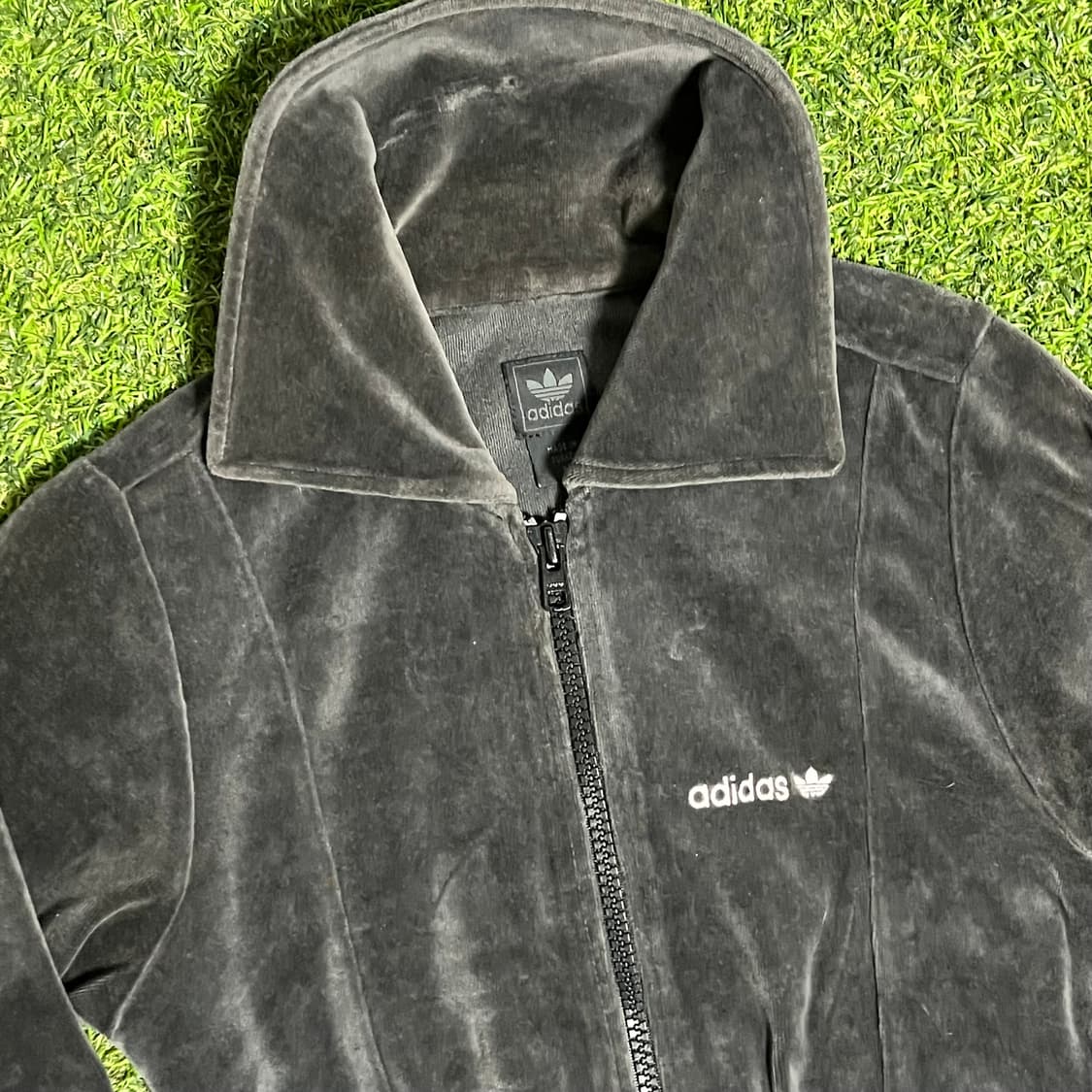 아디다스 희귀 벨벳 크롭 져지 Adidas 상품이미지3