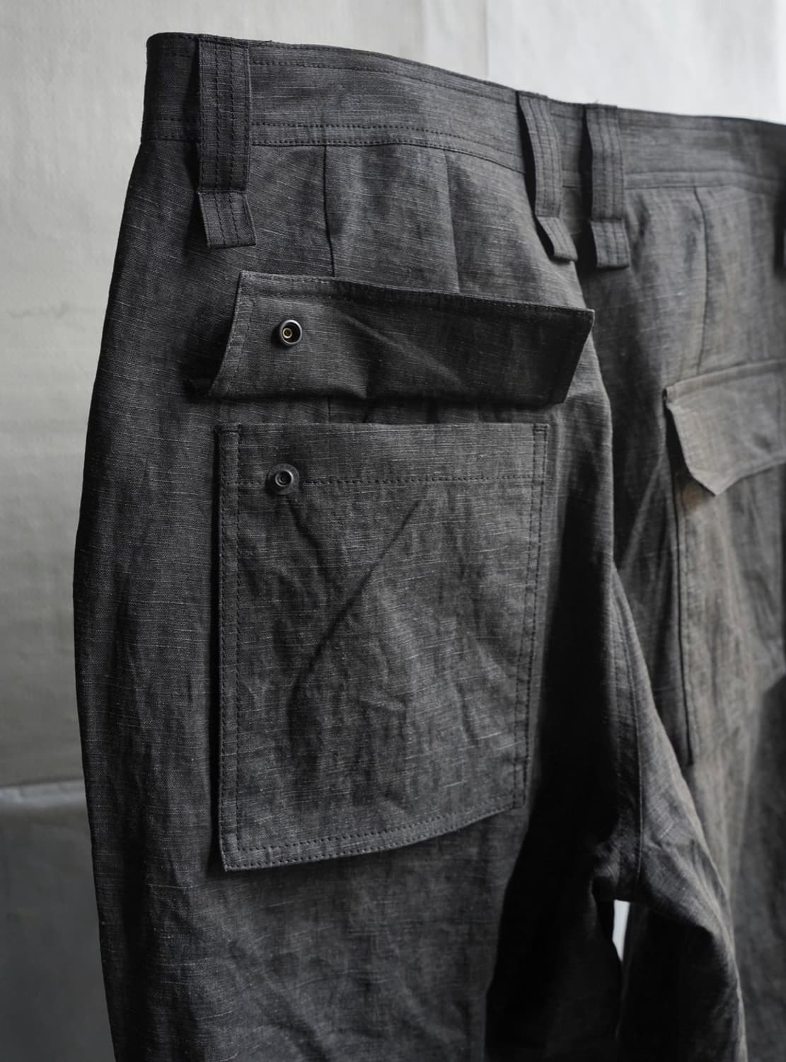 블랙멀 잉크 코팅 트라우져 팬츠(M) 상품이미지7