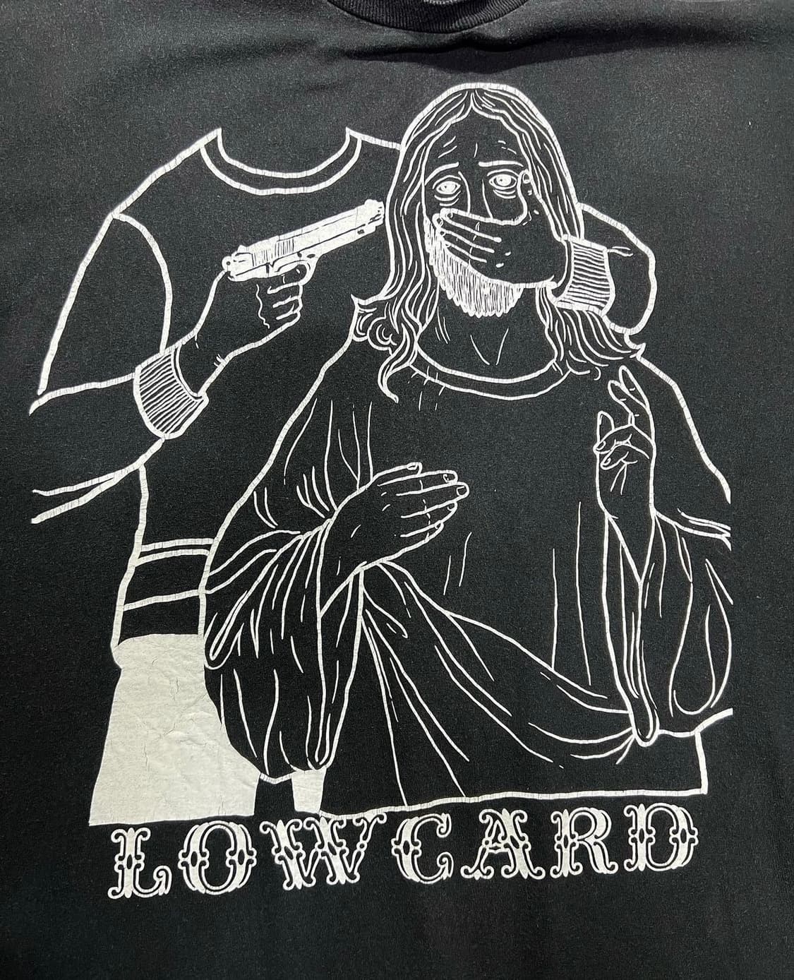 Faded Black LOW CARD 빈티지티셔츠 상품이미지2
