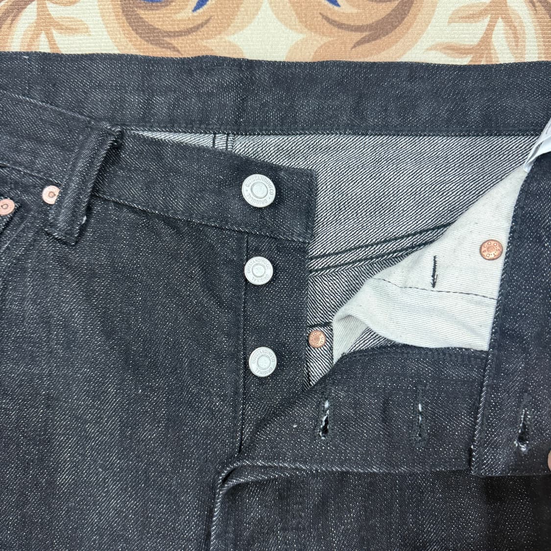 (34)아웃스탠딩 Outstanding 셀비지 데님팬츠(블랙) 상품이미지3