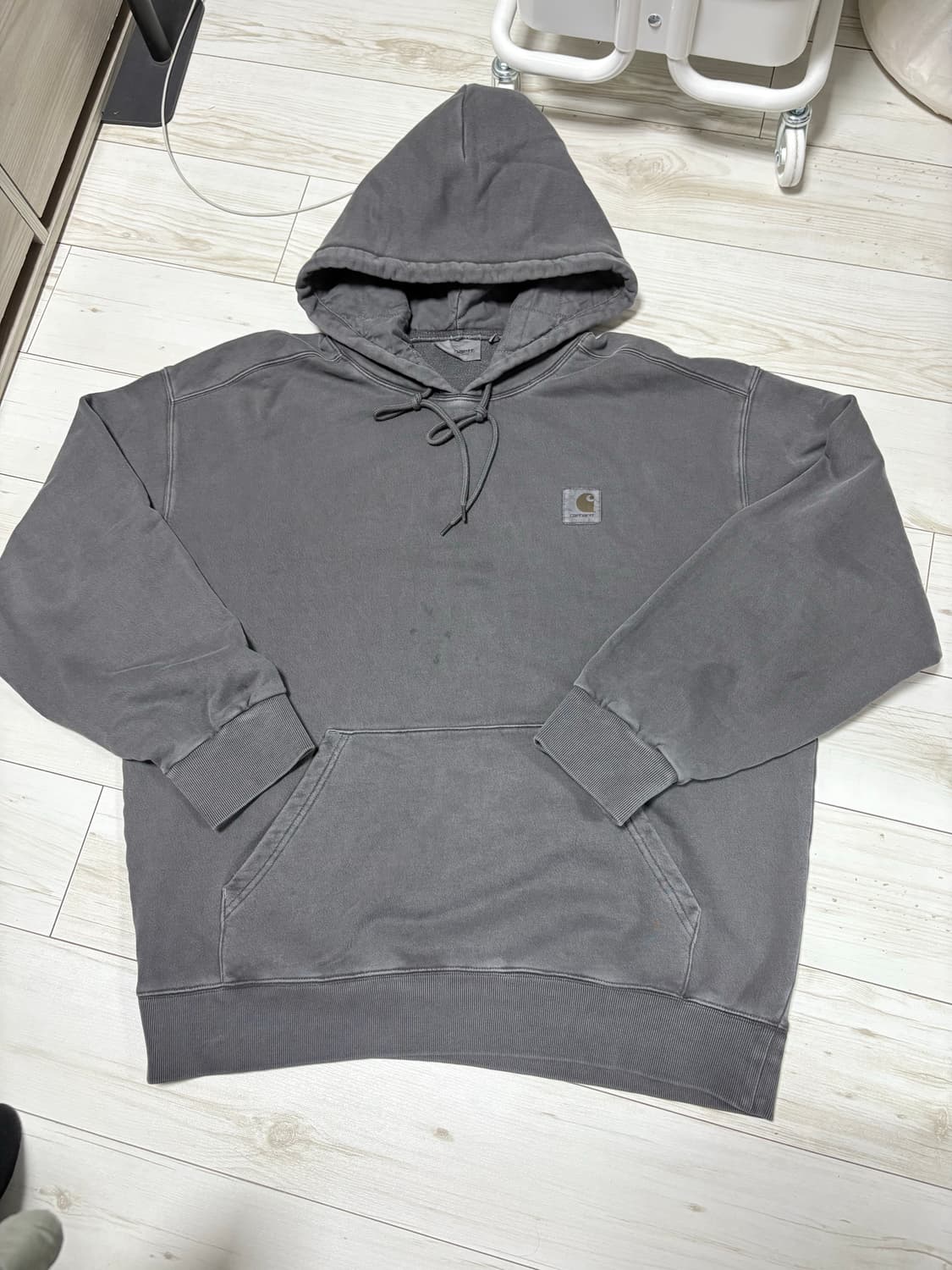 칼하트wip 넬슨 후드티 워시드블랙 XL 상품이미지3