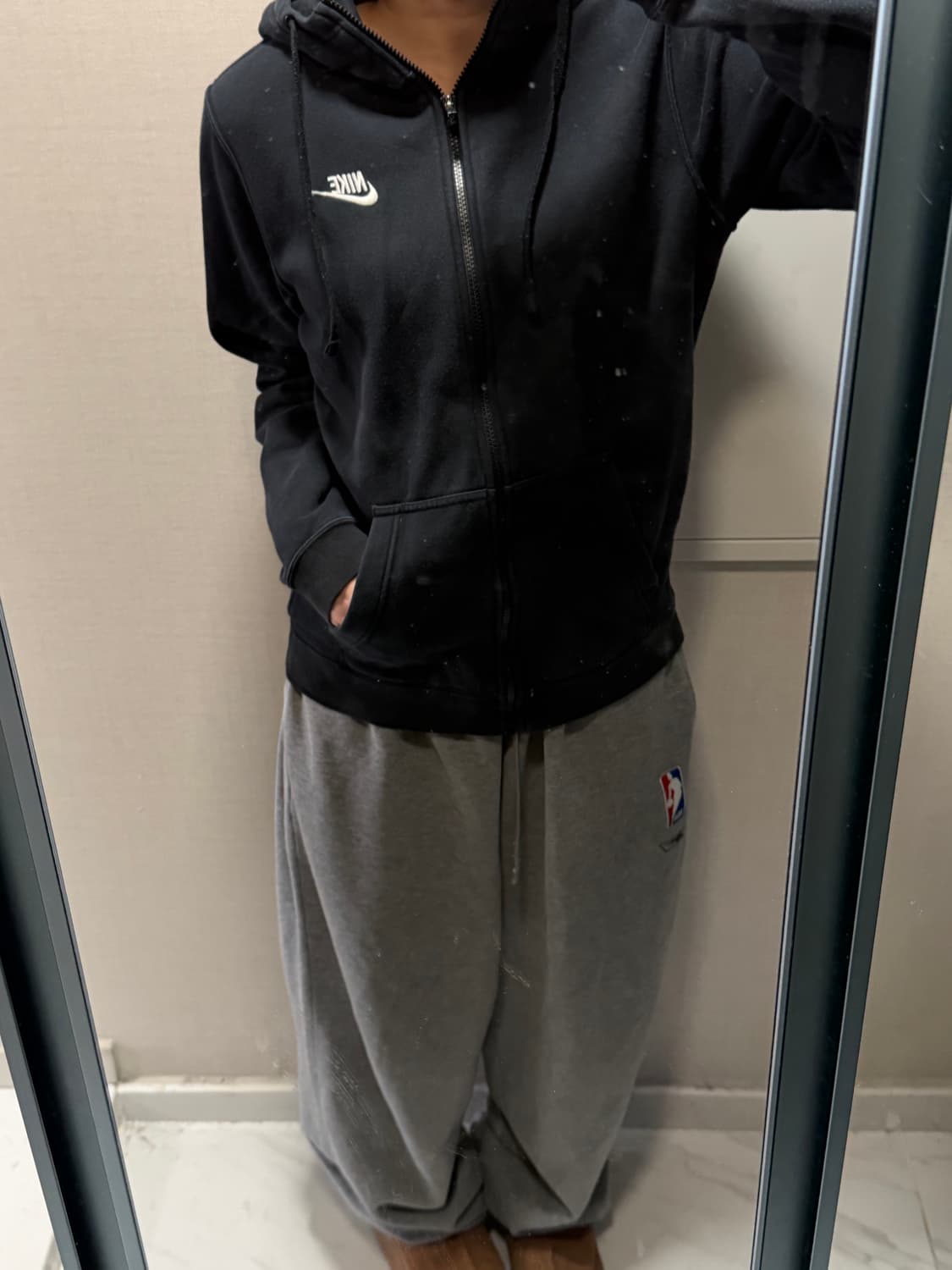 나이키 블랙 후드집업 s 상품이미지1