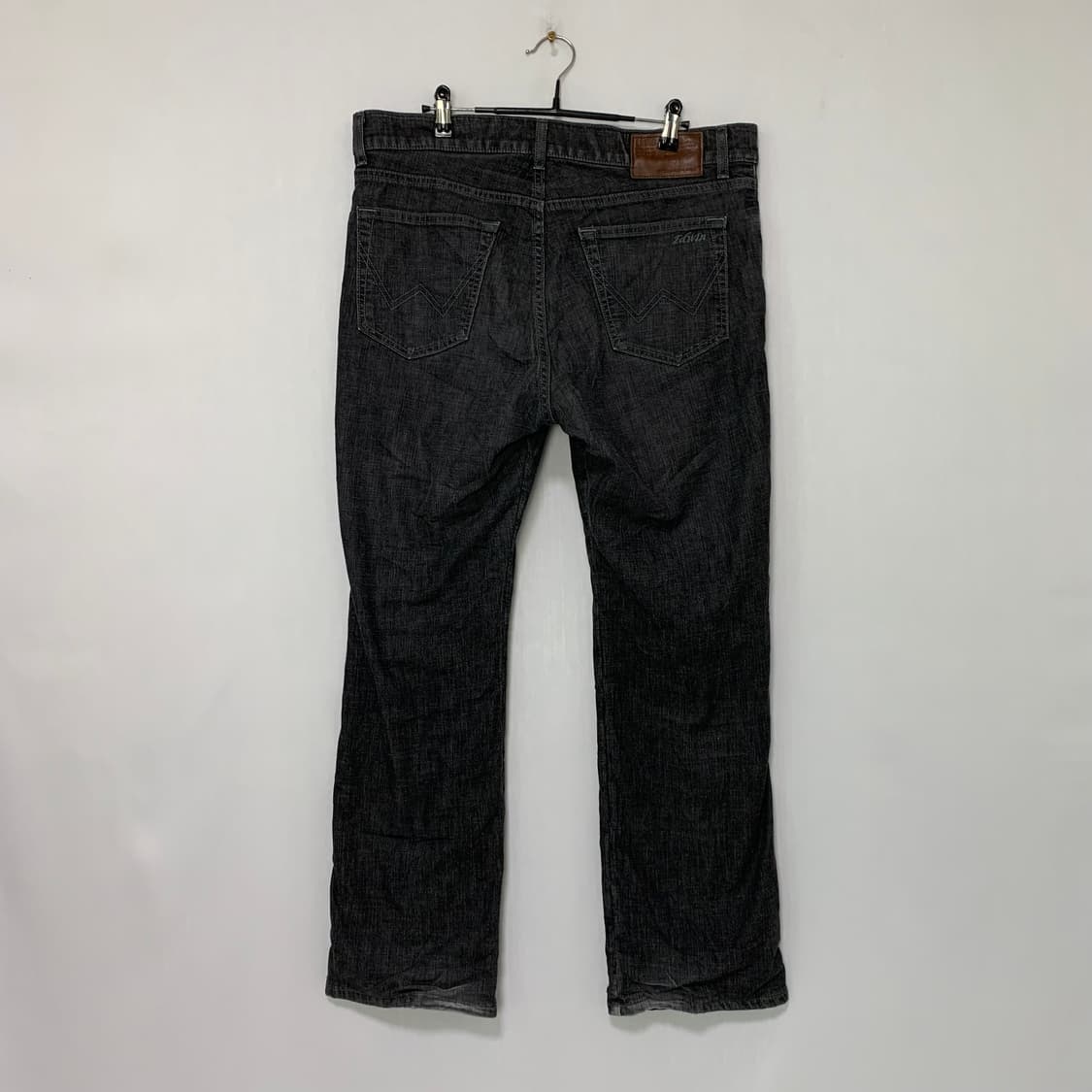 에드윈 남성 빈티지 흑청 블랙 데님 팬츠 기모 청바지 36인치 상품이미지8
