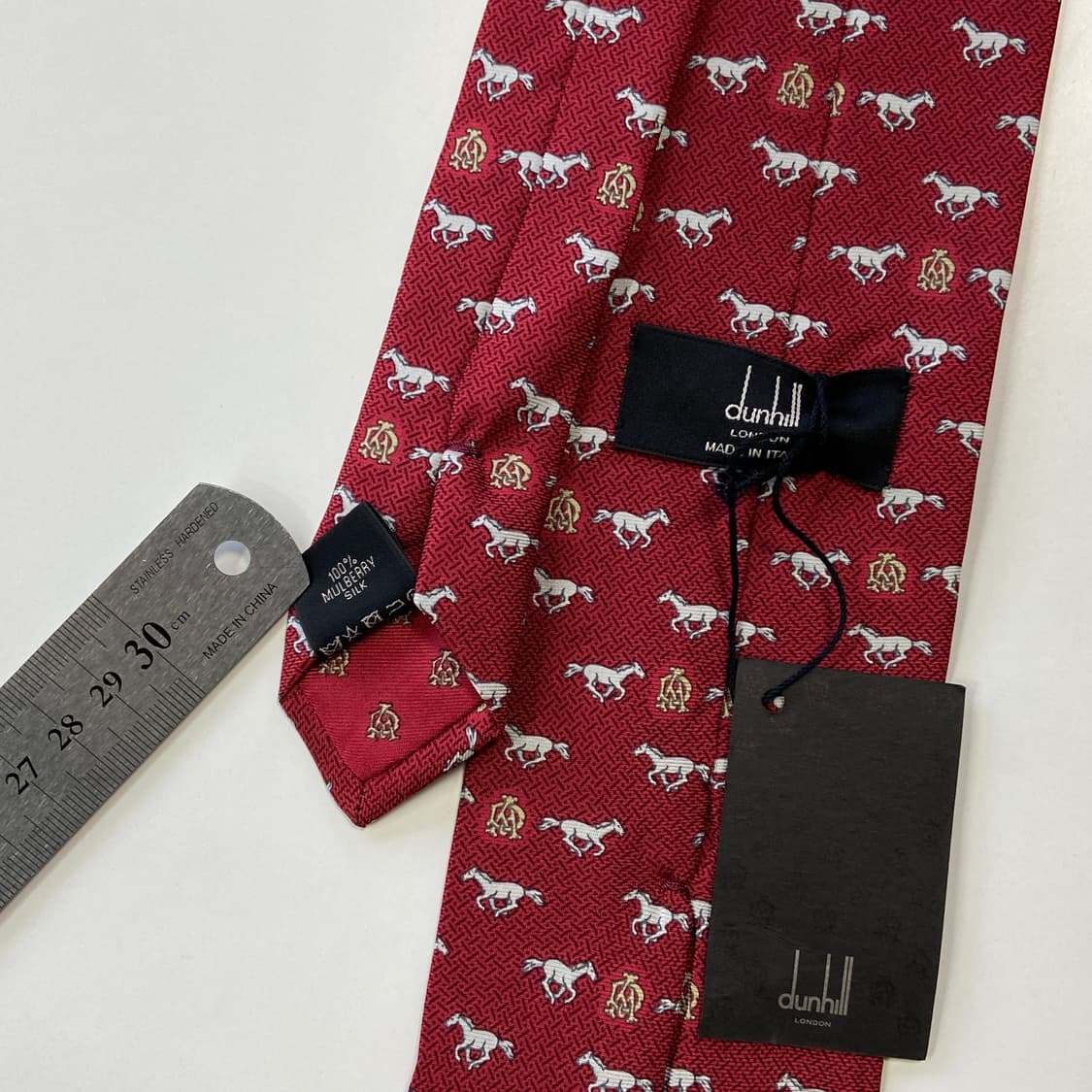 미사용품 택달린 던힐(dunhill) 명품 정품 넥타이 8.2cm 상품이미지4