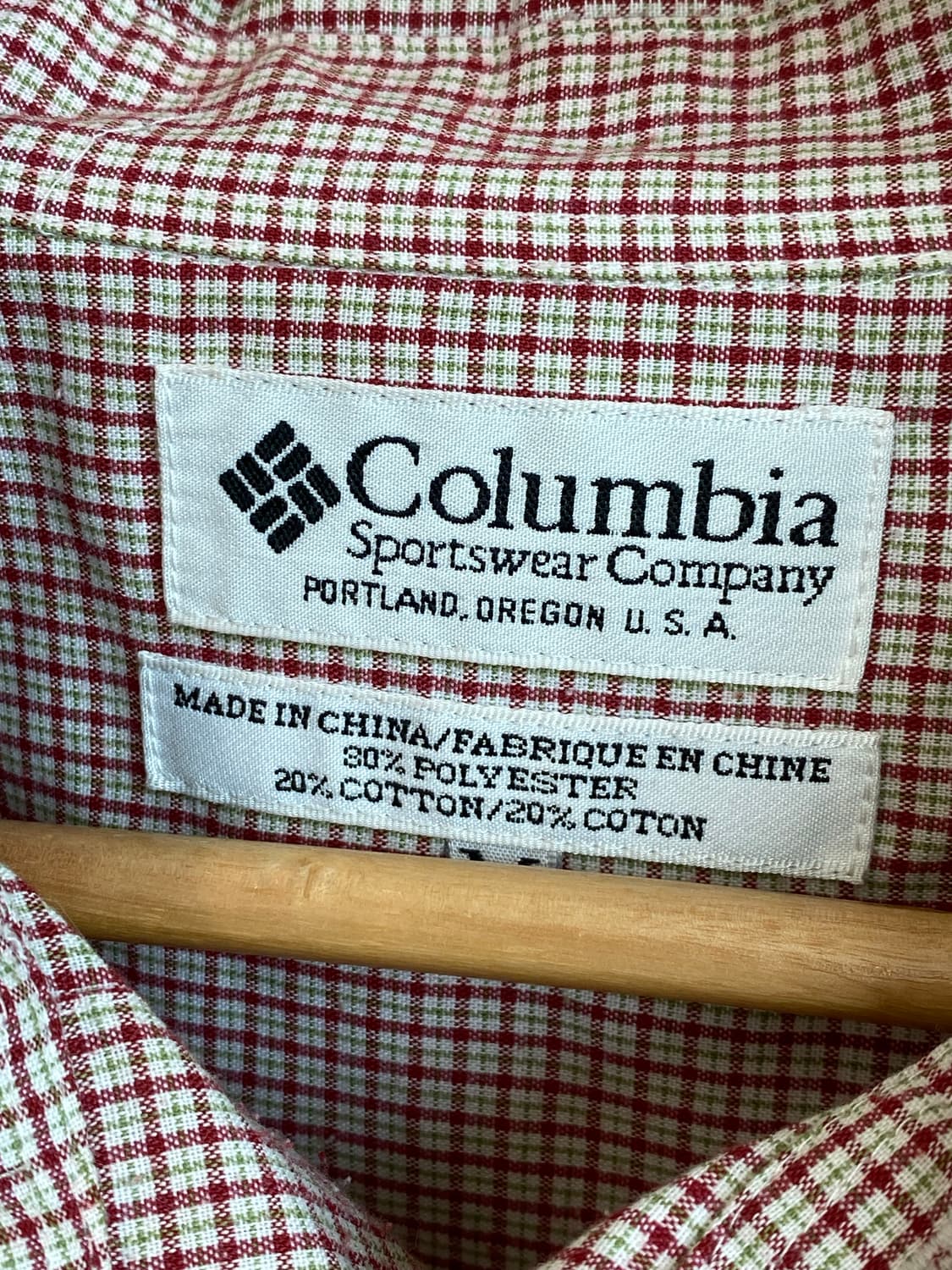 COLUMBIA 체크 셔츠(MEN M) 상품이미지5