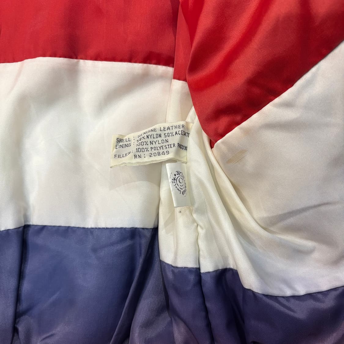 마이클호반 성조기 레더 봄버 자켓 상품이미지8