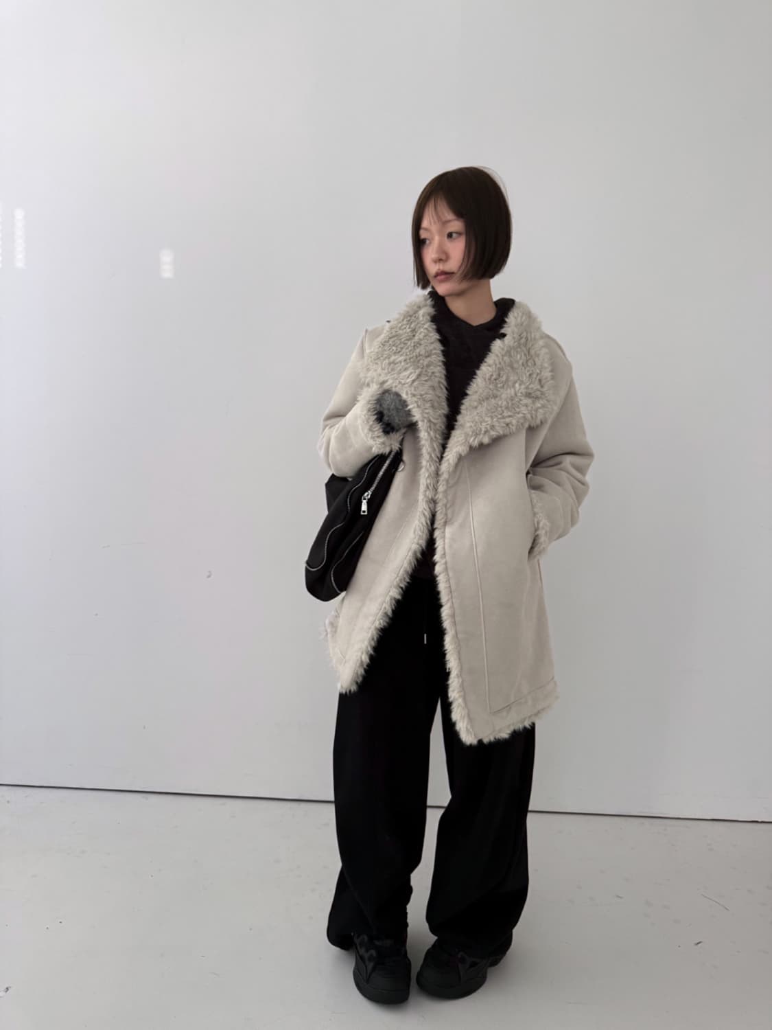 베르크서울 퍼자켓 그레이 상품이미지2