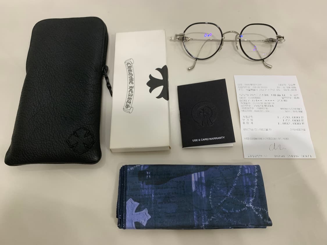 크롬하츠 바지딕토리안2 [BK/SS] 블랙&샤이니실버 안경 상품이미지2