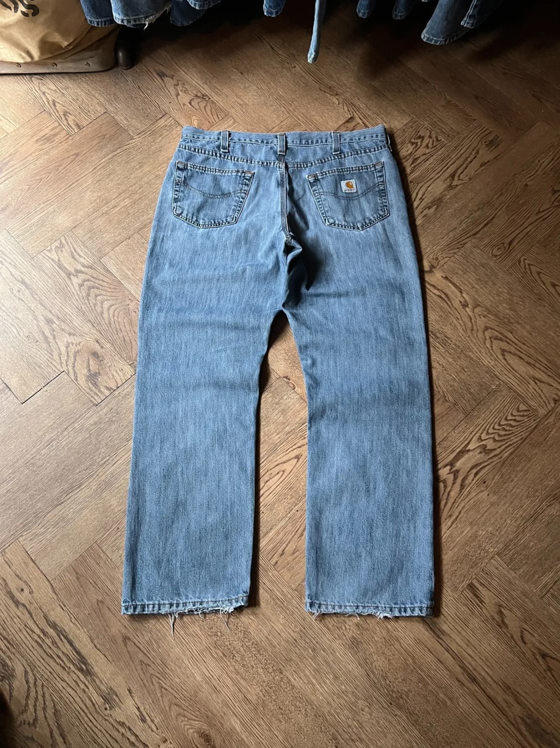 [36]칼하트 USA 빈티지 워싱 데님 워크 팬츠 상품이미지1