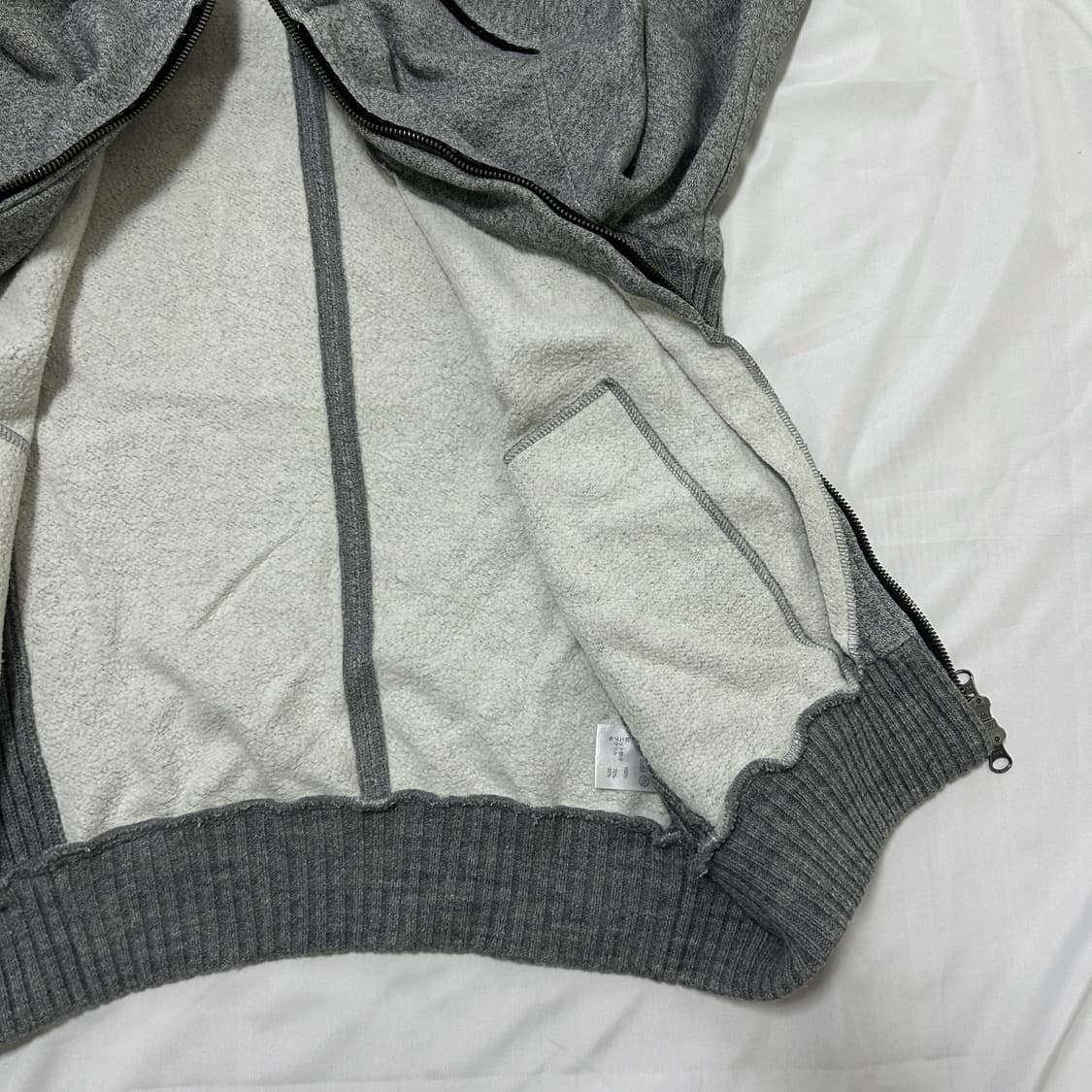 빈티지 투웨이 기모 후드집업 상품이미지8