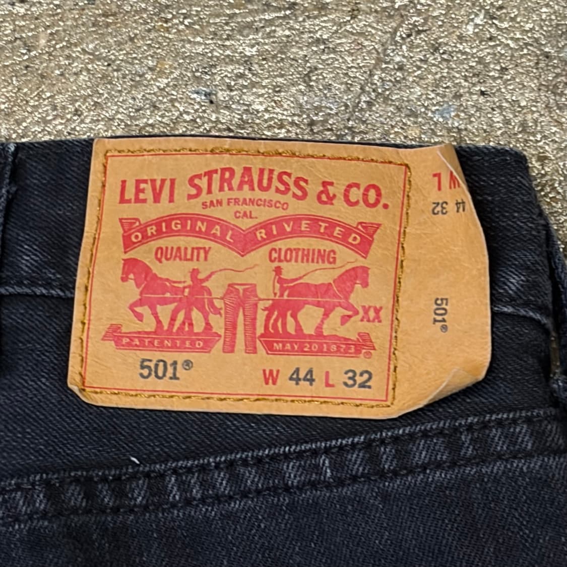 미국 빈티지 리바이스 501 블랙진 흑청 빅사이즈 청바지 상품이미지9