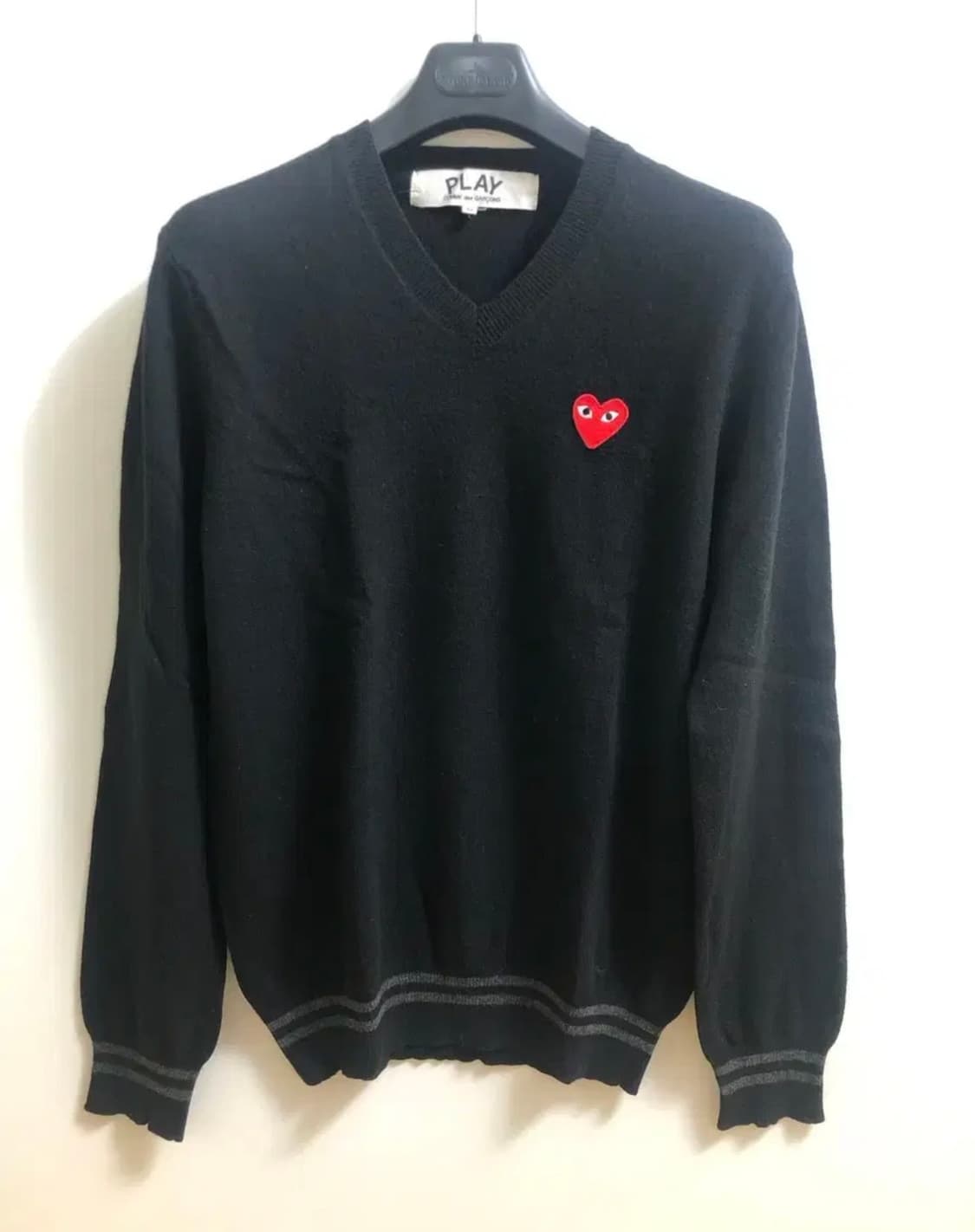 꼼데가르송 정품 브이넥 울니트 상품이미지1