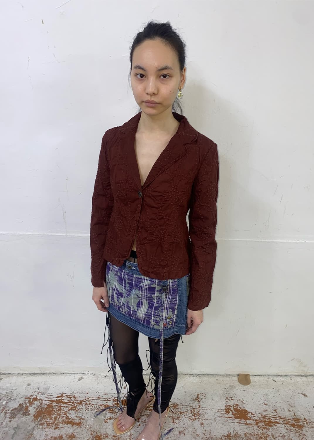 디젤 Diesel Deconstructed Strap mini skirt 상품이미지3