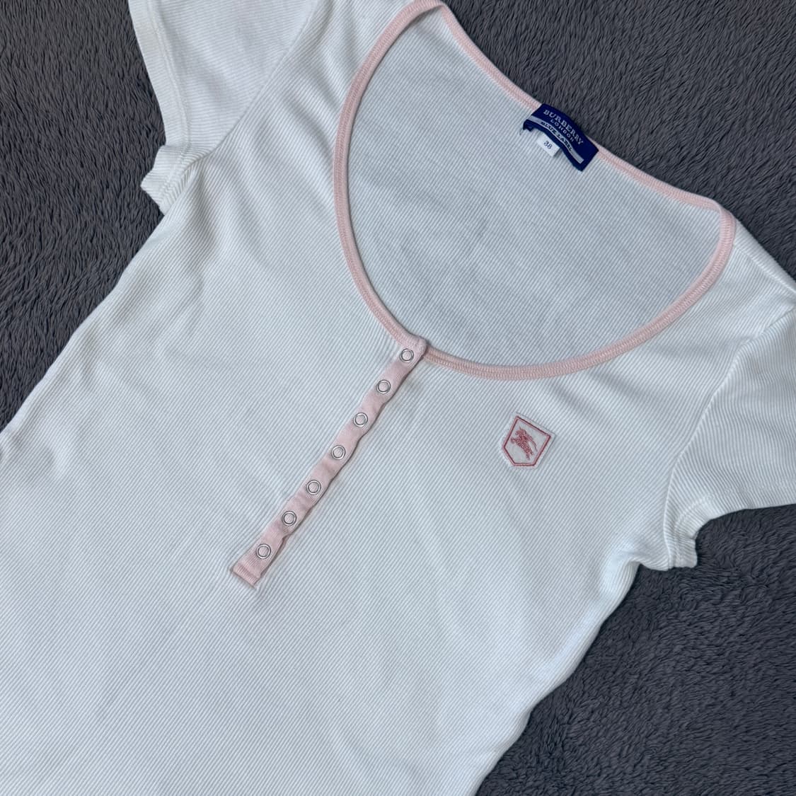 버버리 블루라벨 딸기우유 핀터깔 딱붙티 상품이미지1