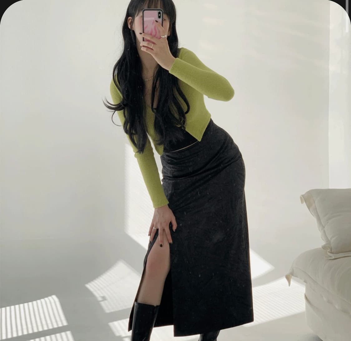 [무배] 루루서울 자체제작 Western Marble Skirt 상품이미지2