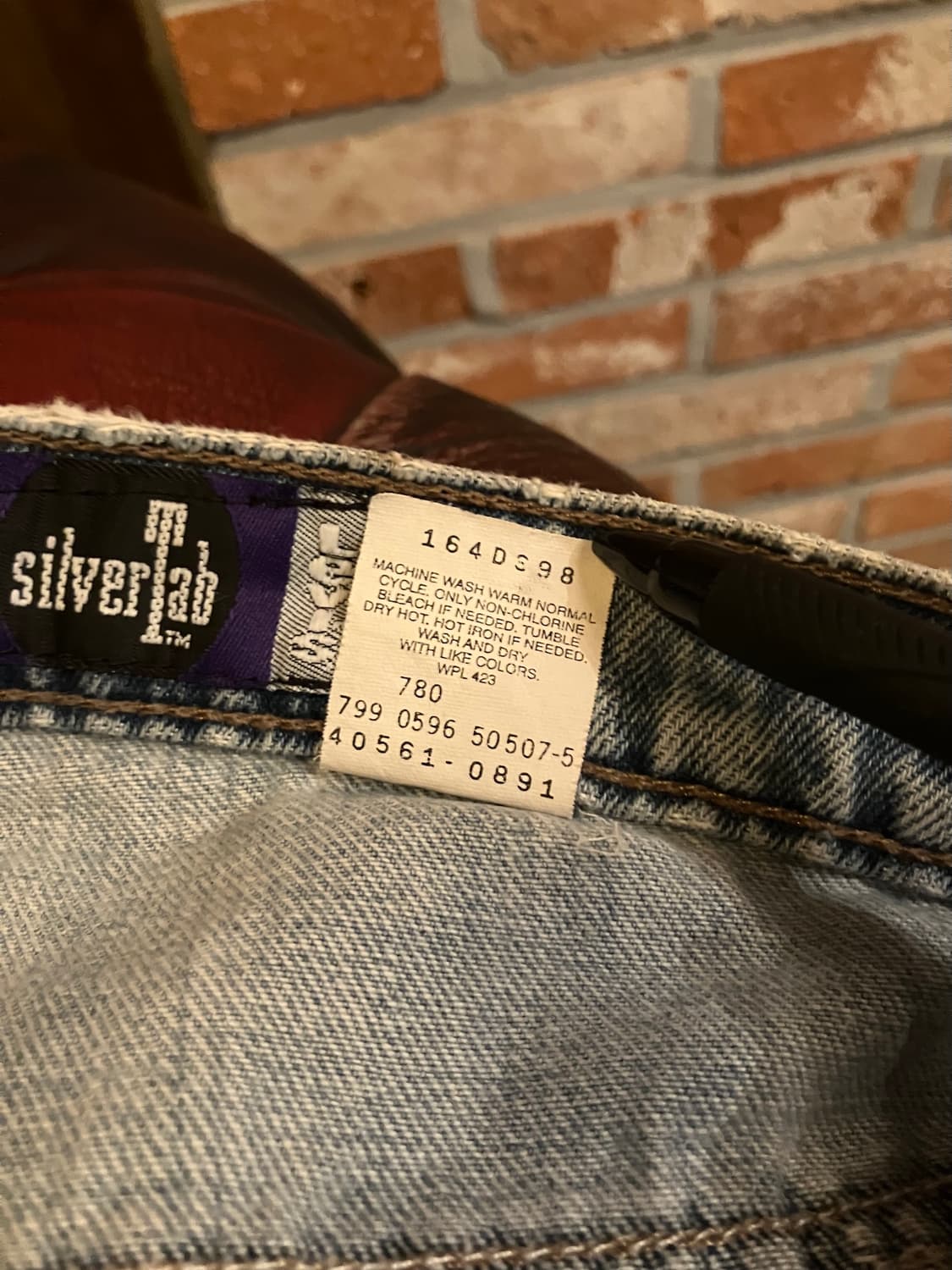 90s USA 빈티지 리바이스 실버탭 배기핏 데님 팬츠 상품이미지10