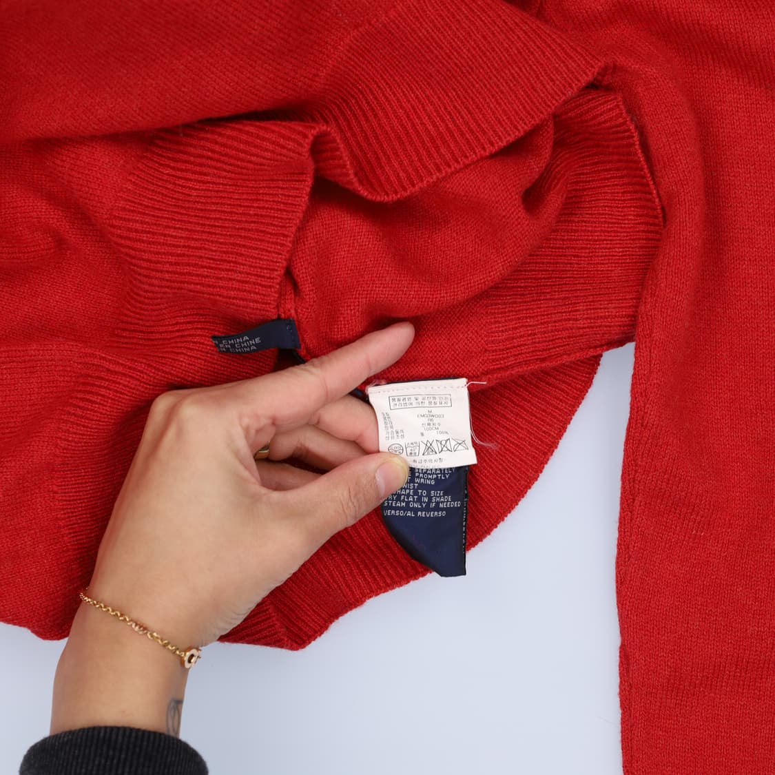 [M] 타미힐피거 울 반집업 니트 1210H1 상품이미지4