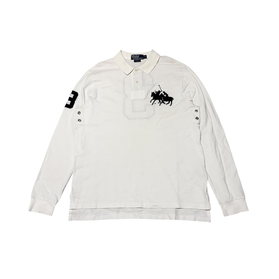 폴로 랄프로렌 블랙 더블포니 PK 카라 롱슬리브 상품이미지1