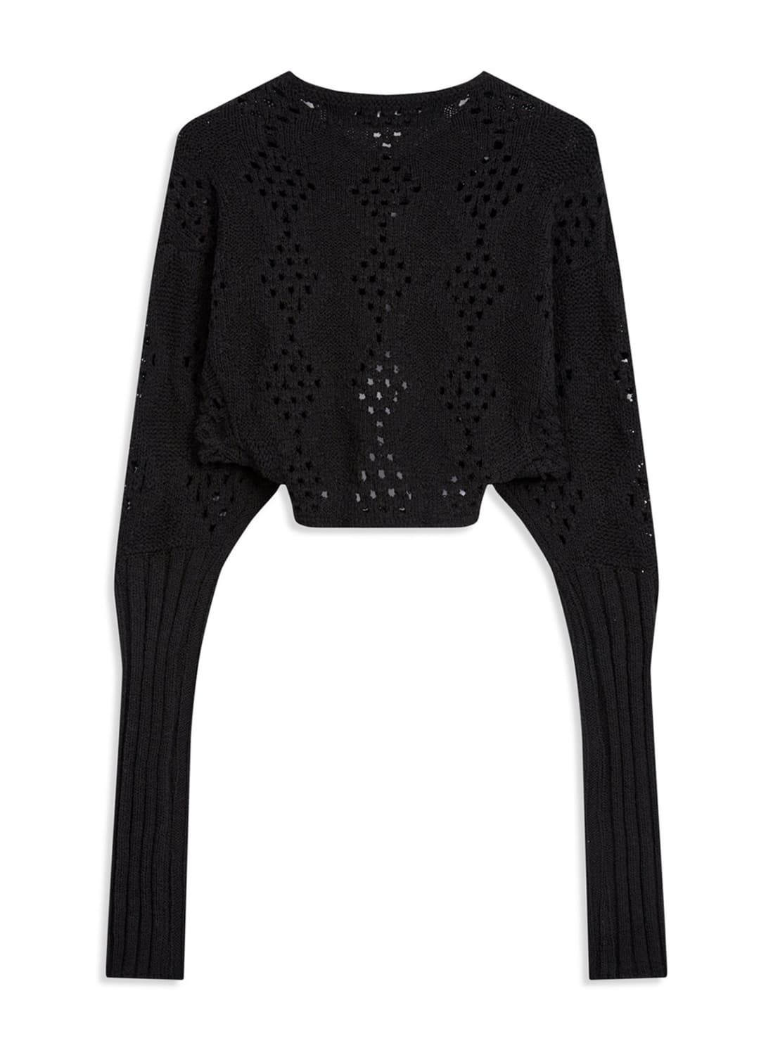 오픈와이와이 아가일 포인텔 니트 볼레로 openyy 가디건 상품이미지3