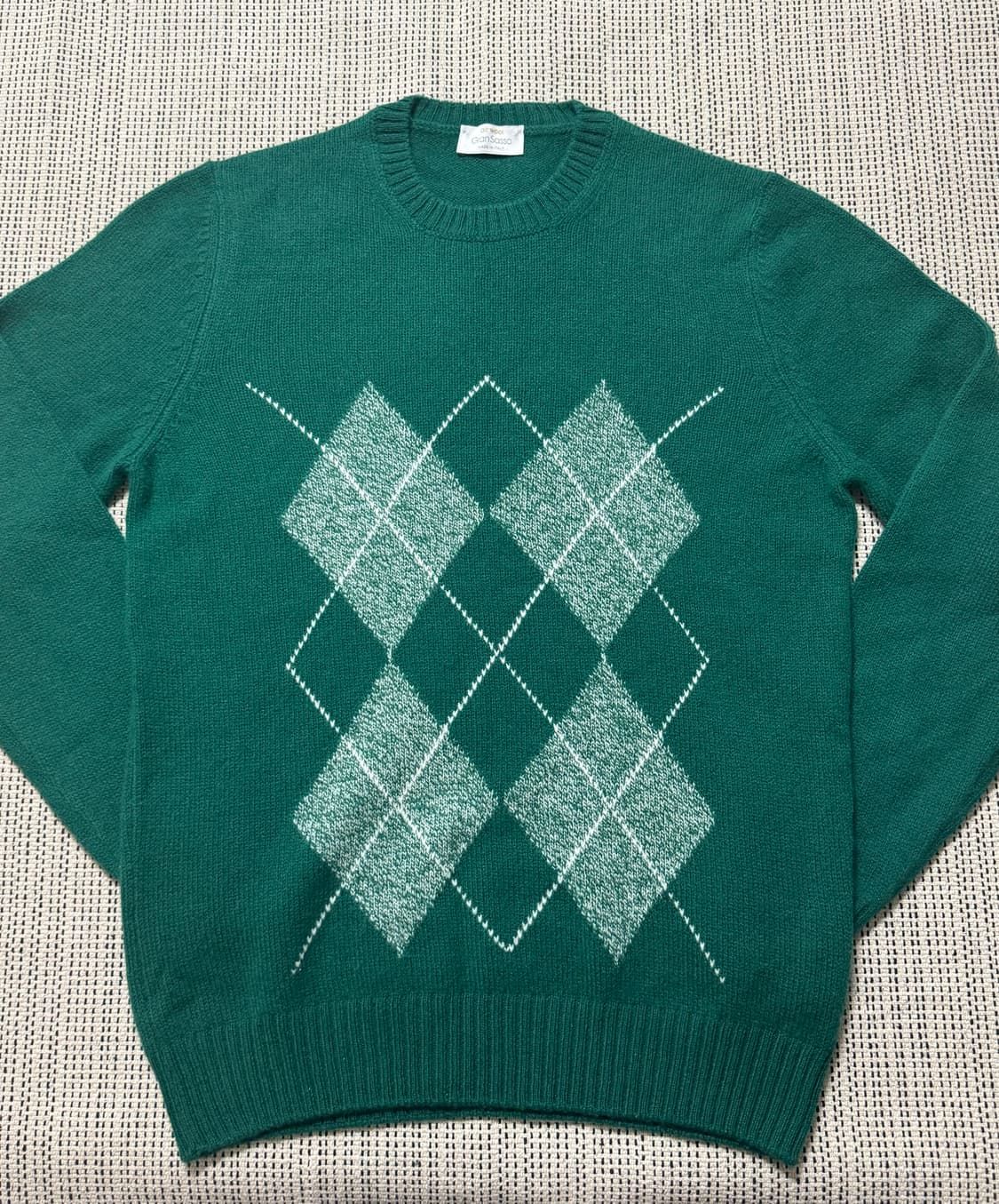 그랑사소 아가일 패턴 울 니트 상품이미지1