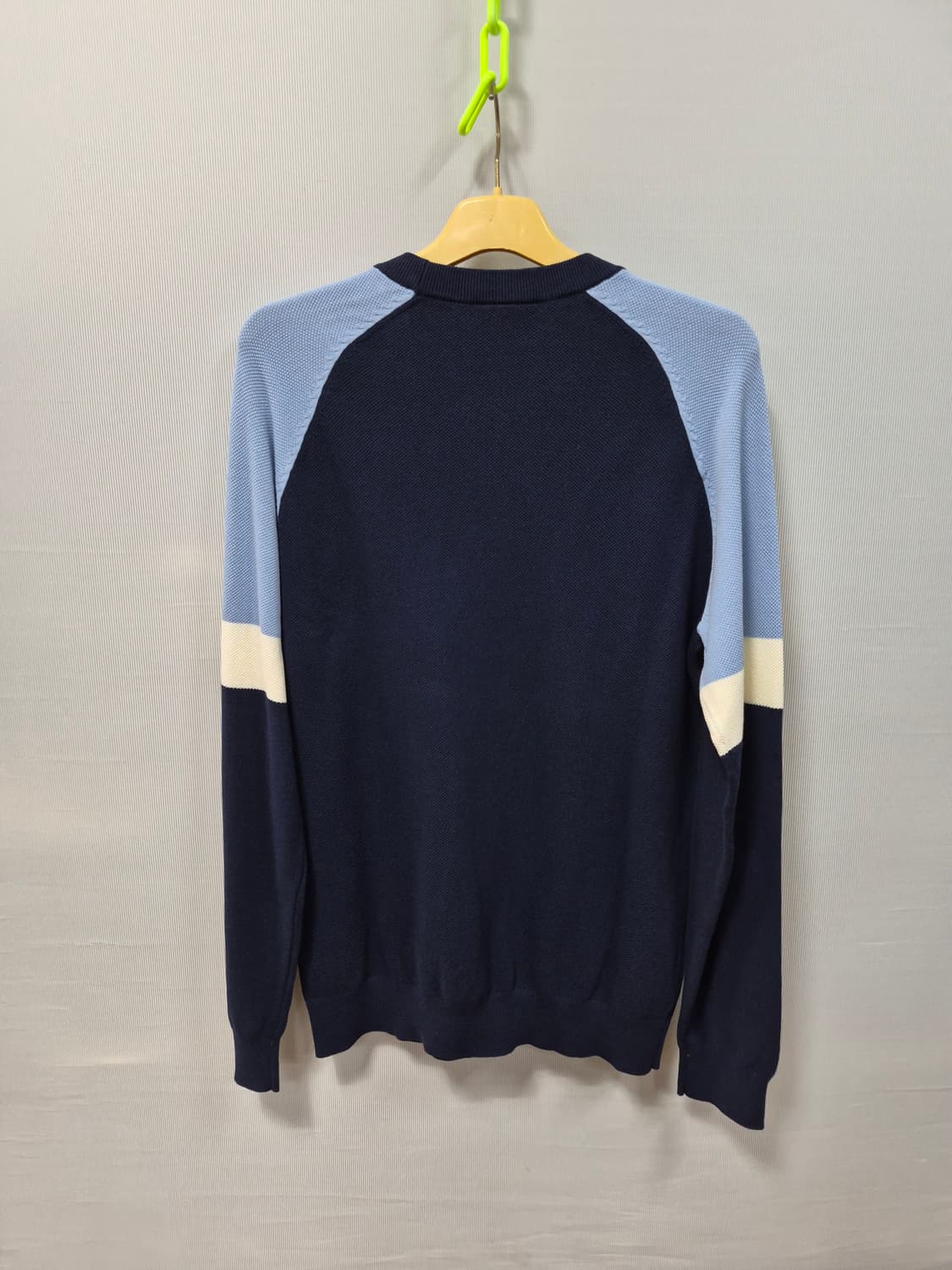 라코스테 네이비 블루 배색 니트 남성100 상품이미지2