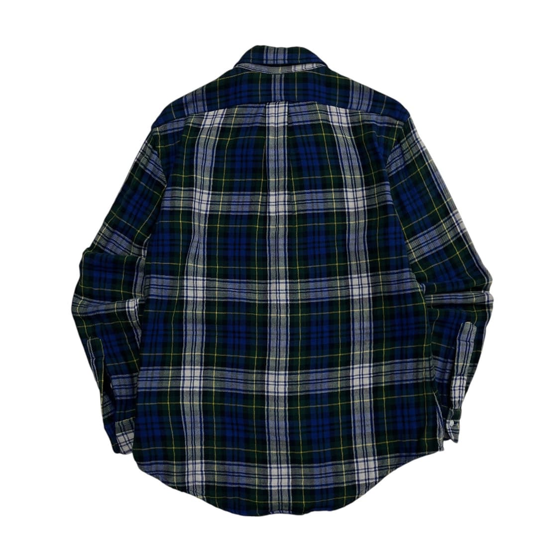 폴로 랄프로렌 네이비포니 타탄체크 린넨 셔츠 L 상품이미지3