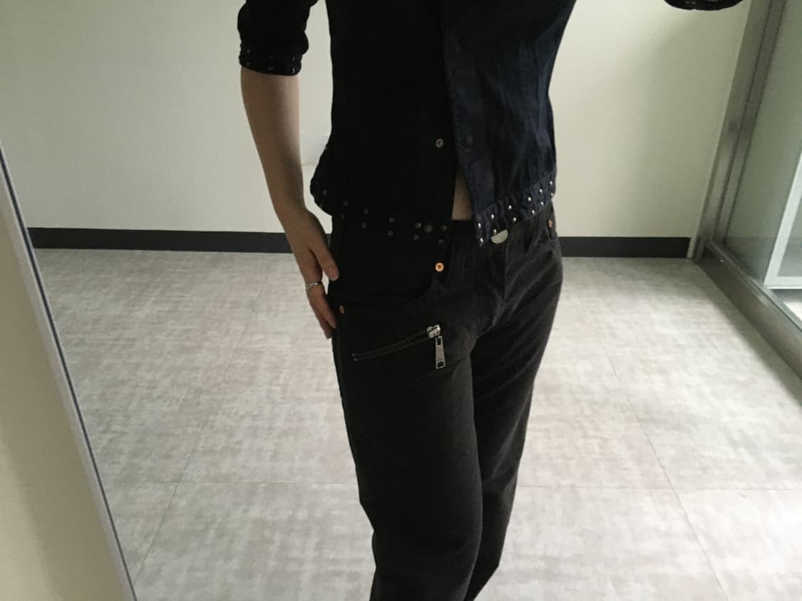 levi’s) straight jeans black 상품이미지3