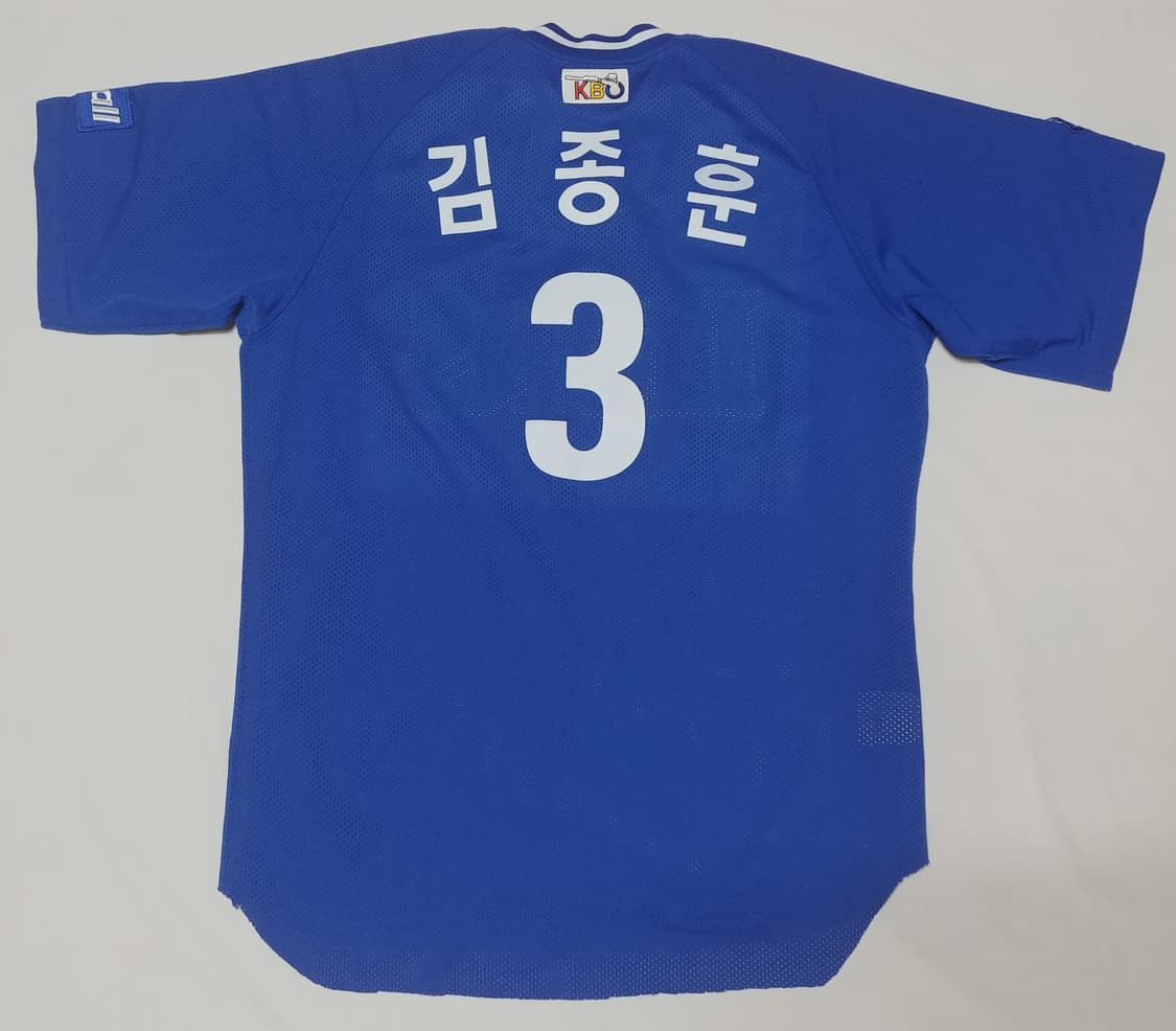 삼성 라이온즈 원정 김종훈 실착 유니폼 팝니다 상품이미지2