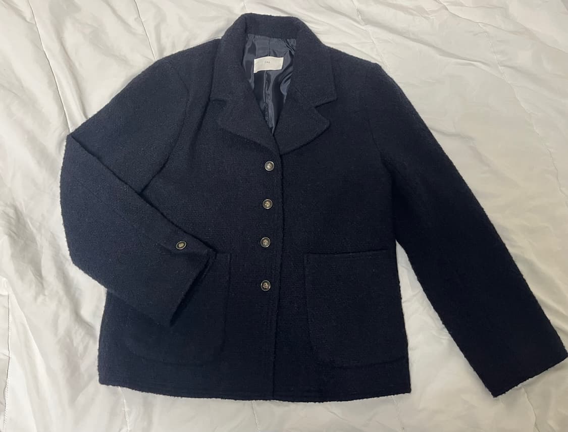 다크네이비 부클 자켓 상품이미지1