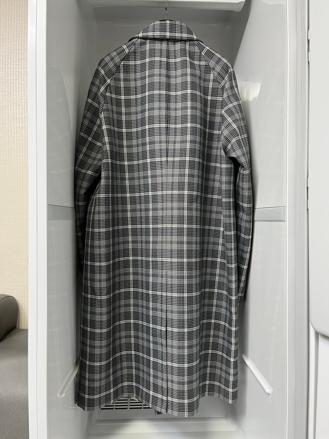 솔리드옴므 테이핑 체크 맥코트 48사이즈 상품이미지2