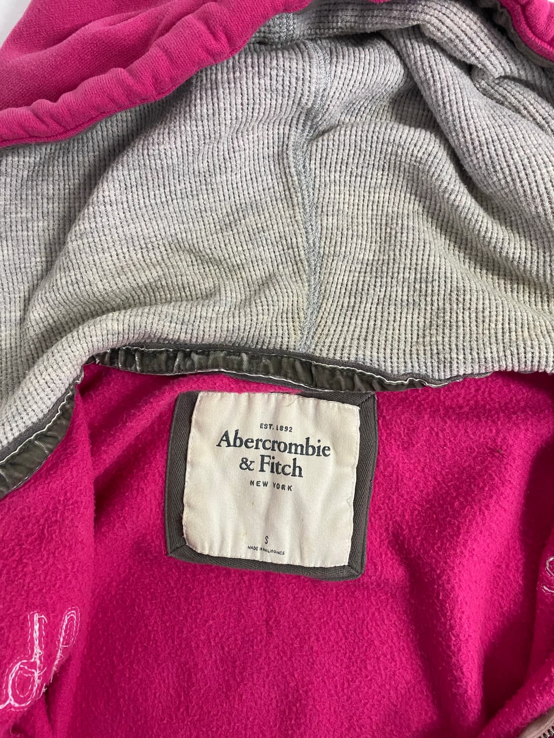 아베크롬비 후드집업 핑크 S <525> 상품이미지4