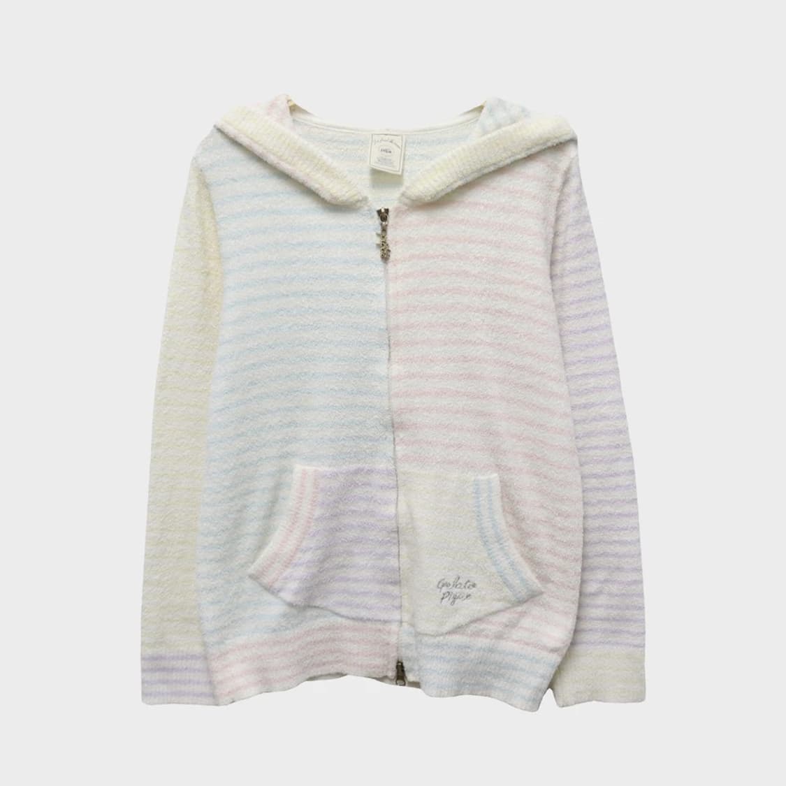 젤라또피케 스트라이프 홈웨어 후드 집업 60466 상품이미지1