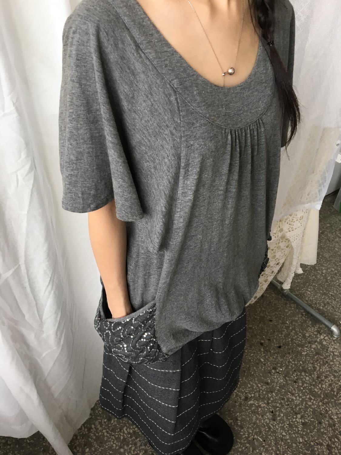 ⊹ Earth Music & Ecology Sequin Pocket Gr 상품이미지3