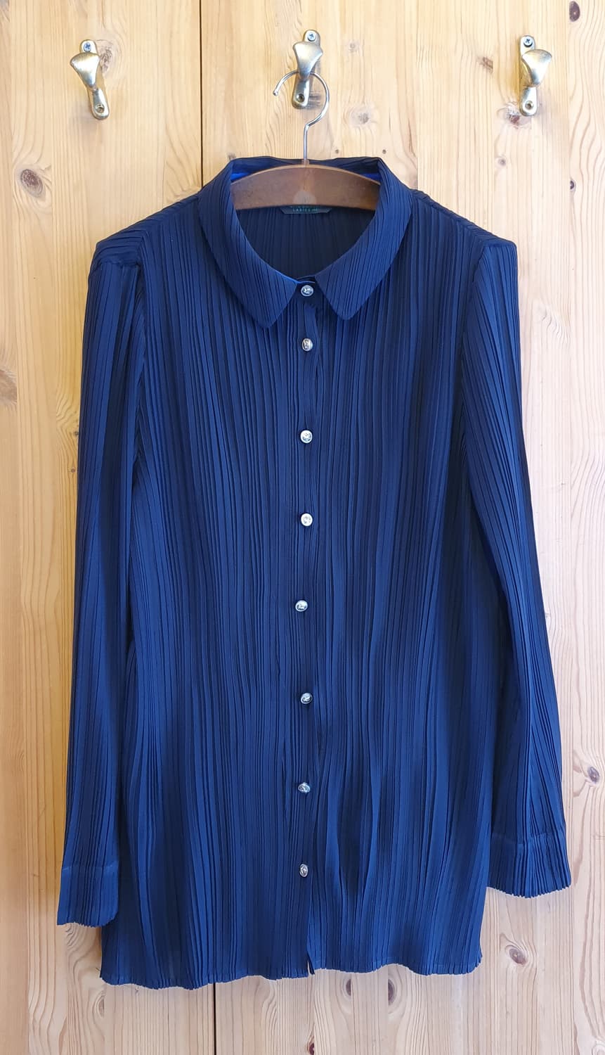 66/77.크로커다일 플리츠 블라우스 상품이미지1