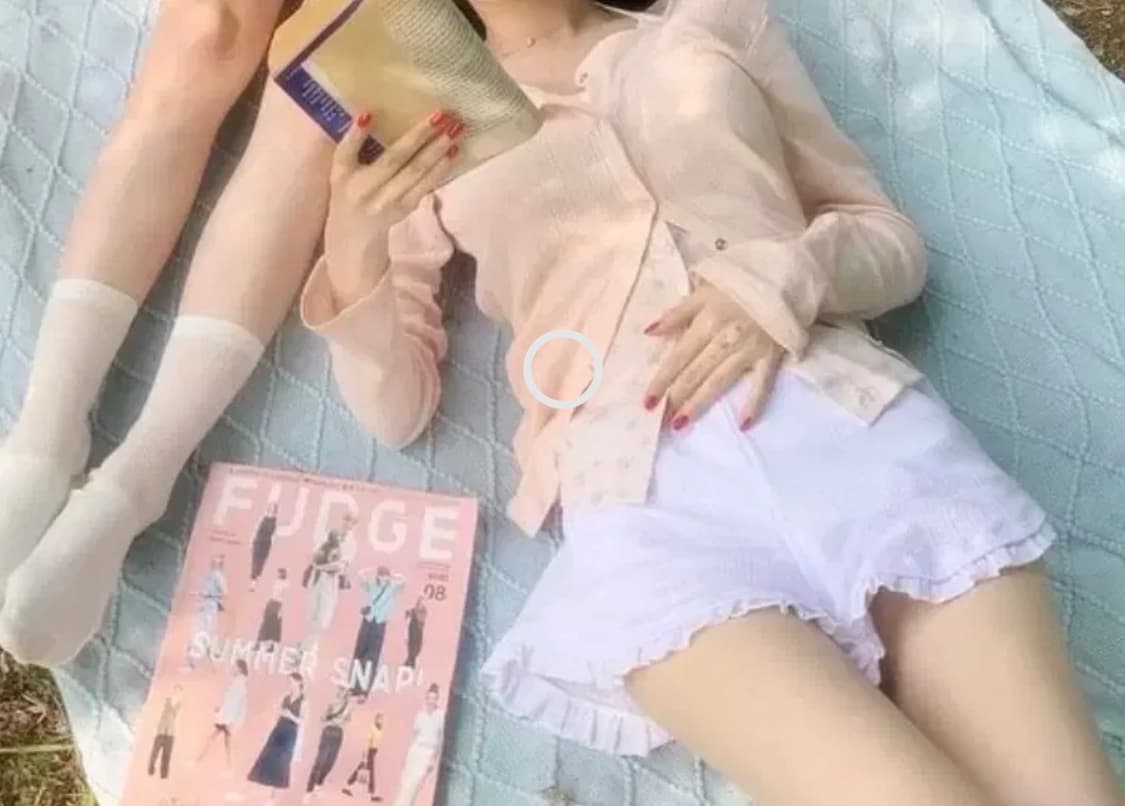 안즈 빈티지 아오이유우 나시 가디건 세트 상품이미지2