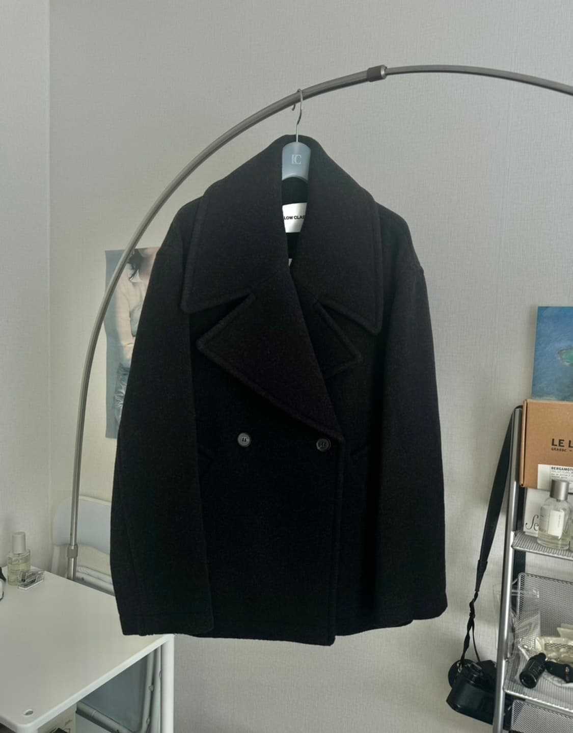 로우클래식 알파카 하프코트 상품이미지2