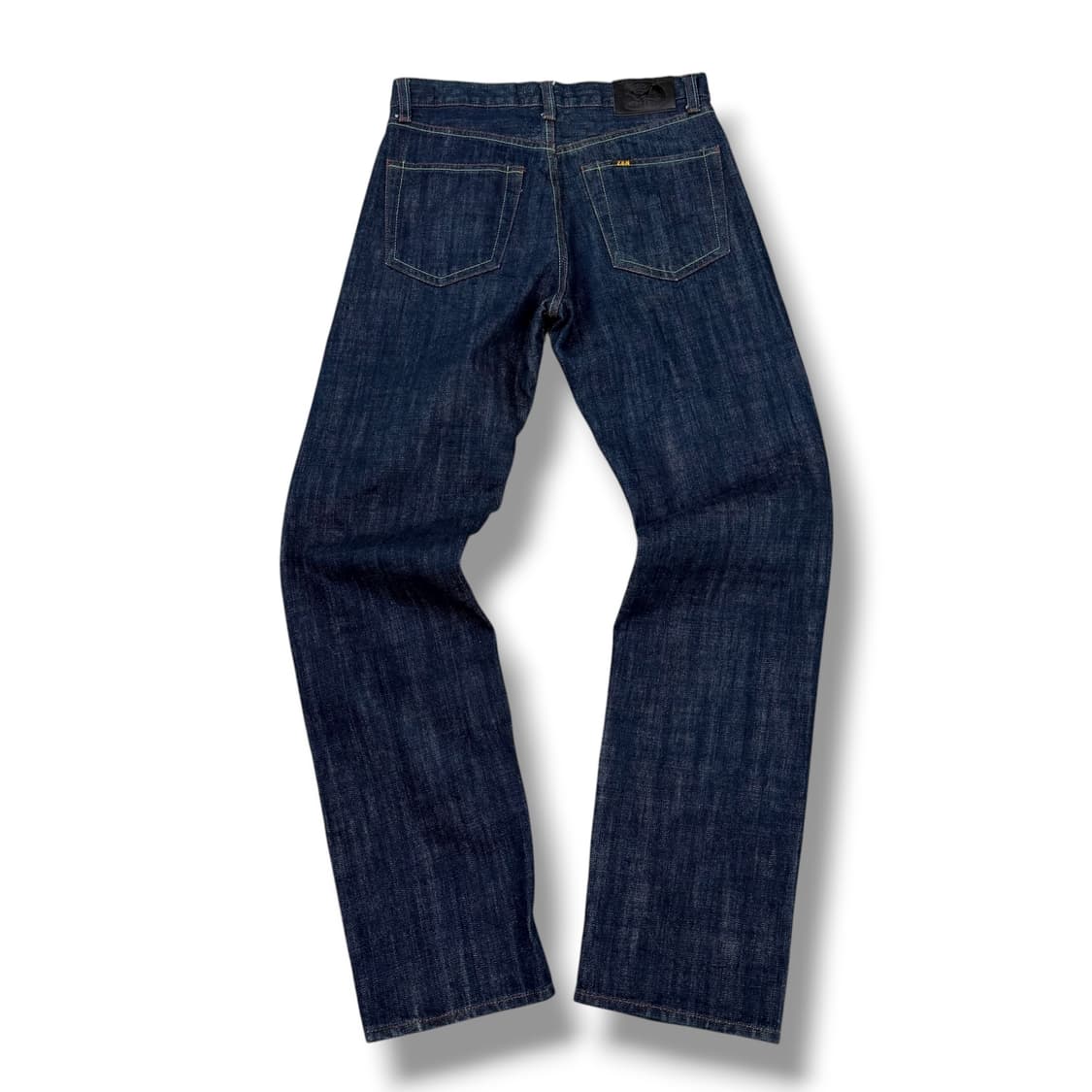 JPN zen 유화 잉어 페인팅 진청 데님팬츠 상품이미지2