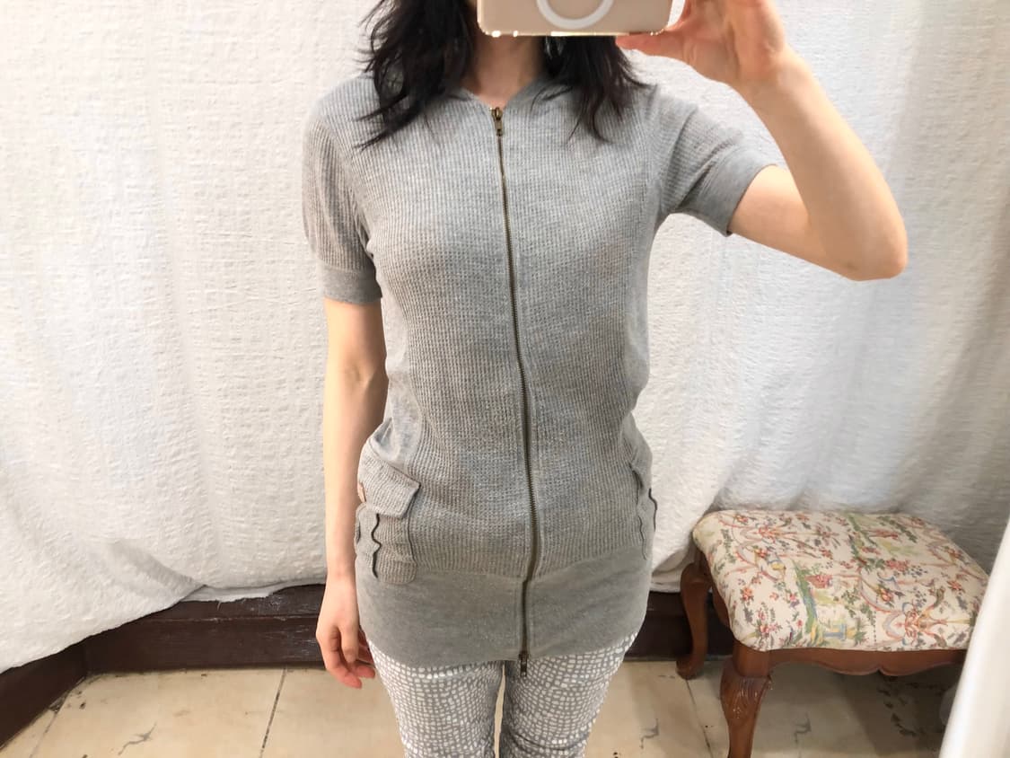Gray waffle hoodie ops 상품이미지4