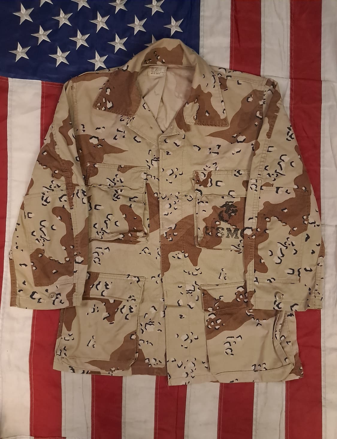 오리지날 90's 미군 걸프전  미해병대 사막육색 BDU 셋트 상품이미지2