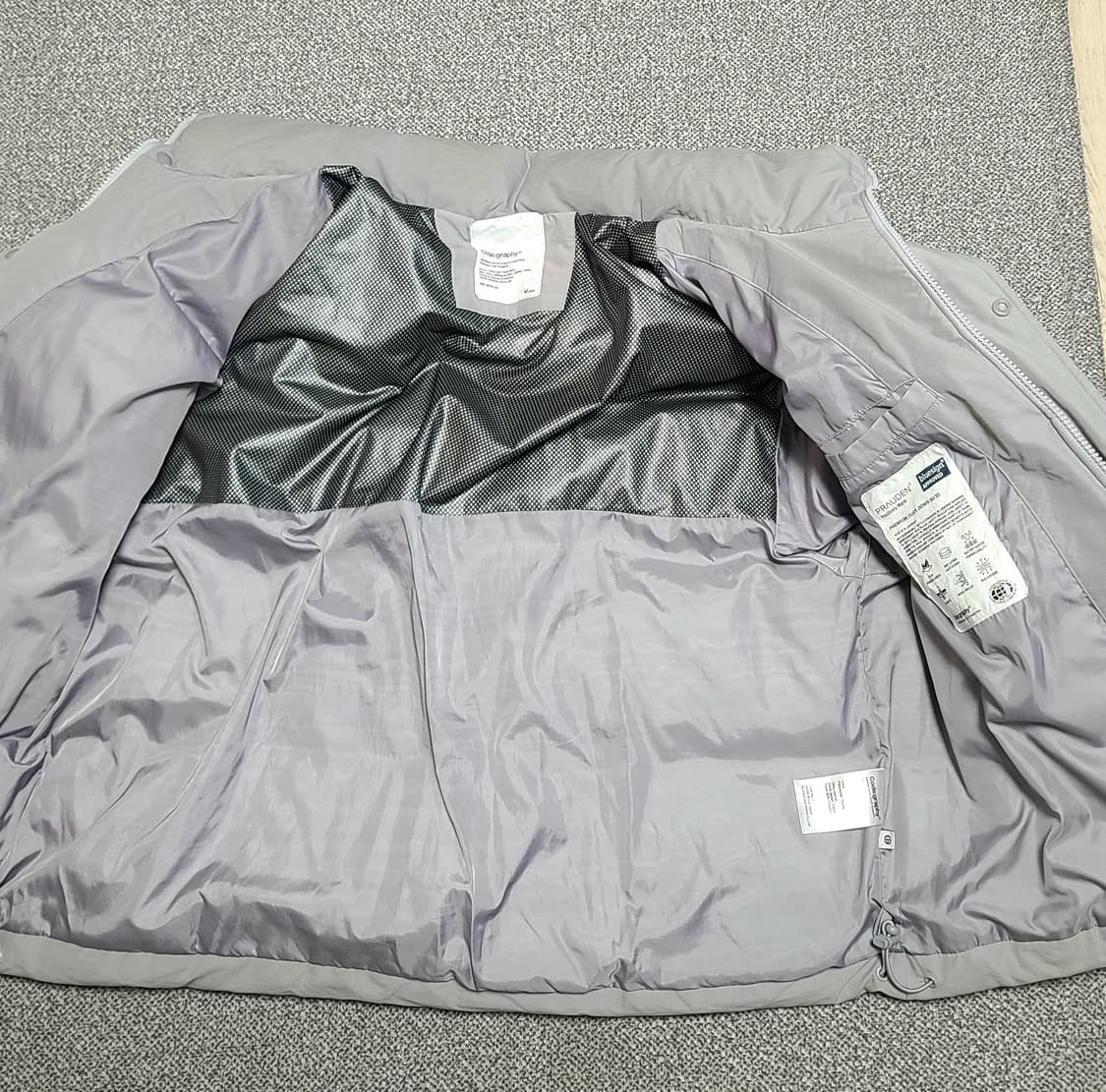 코드그라피 그레이 유틸리티 덕다운 숏 패딩 M 상품이미지6