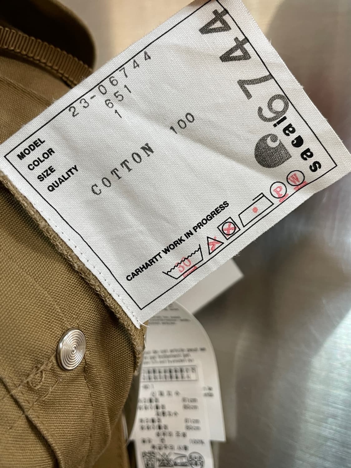 사카이 x 칼하트 플리츠 미디 스커트 상품이미지9