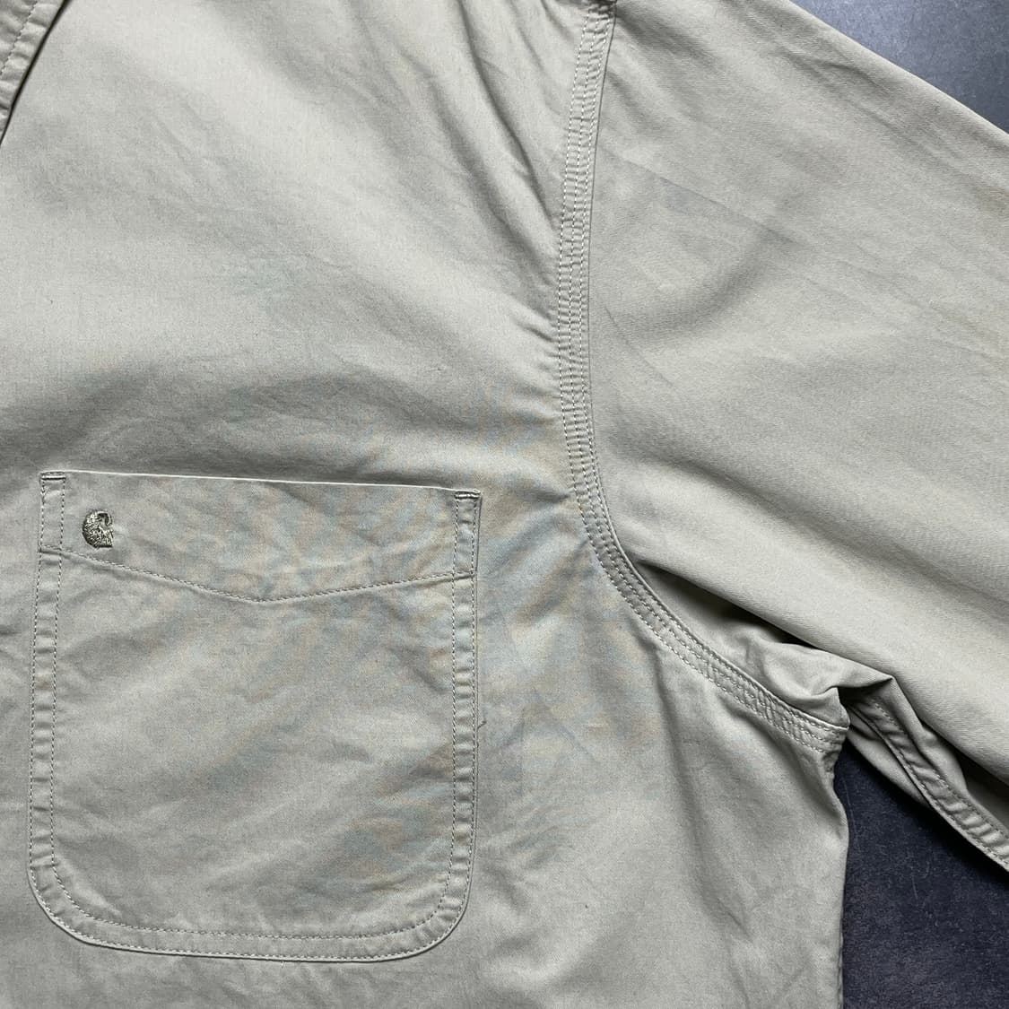 CARHARTT 칼하트 빈티지 아이보리 코튼 워크 셔츠 A00834 상품이미지4